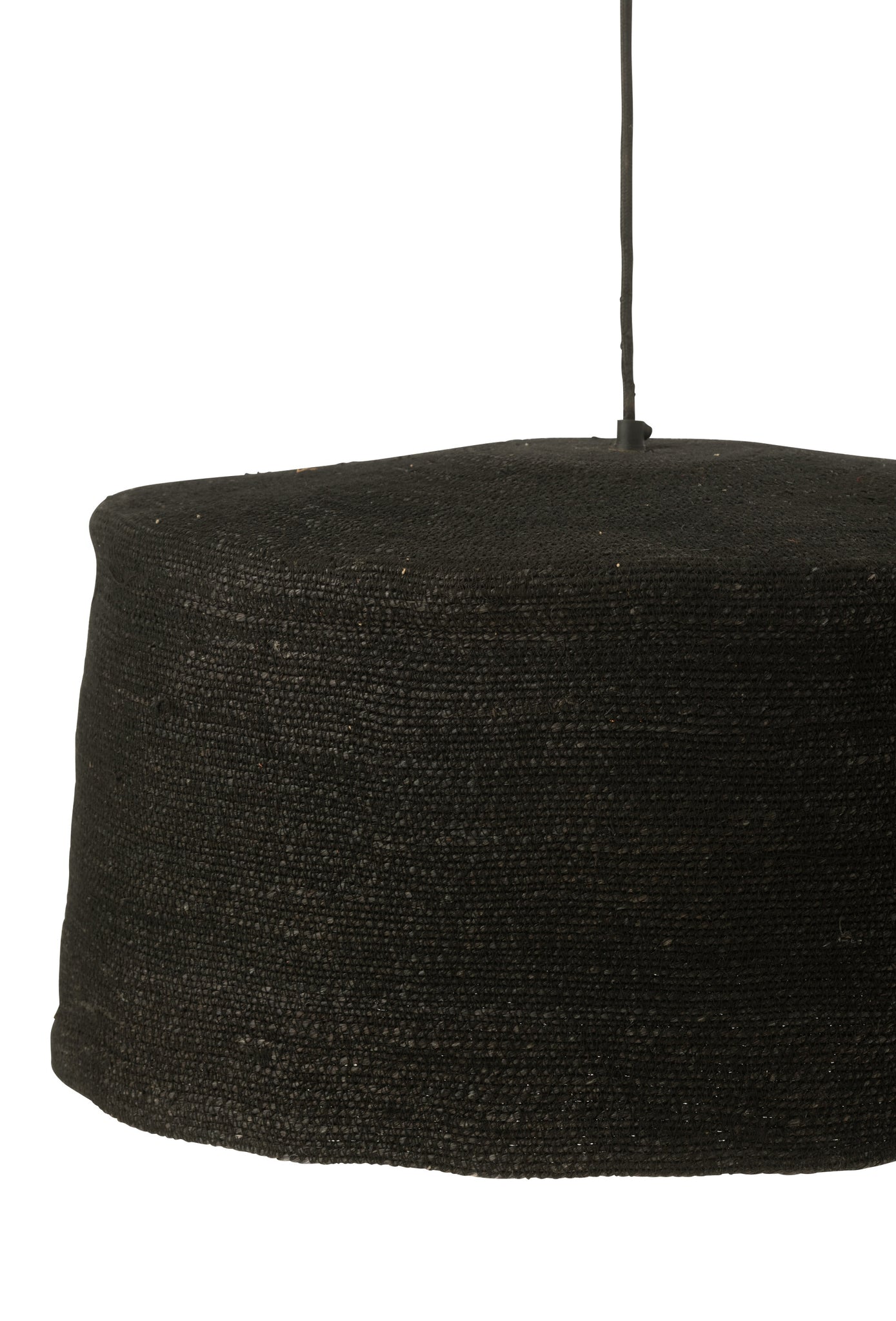 Set Of 3 Hanging Lamp Moonj Grass Black