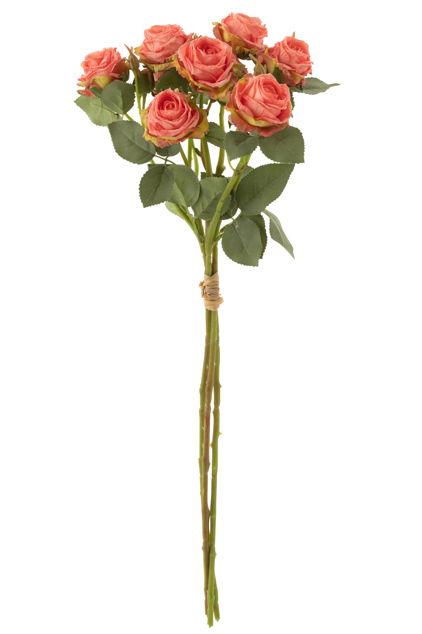 Rosenstrauß, 12 künstliche Rosenköpfe, rosa – Living and Goods