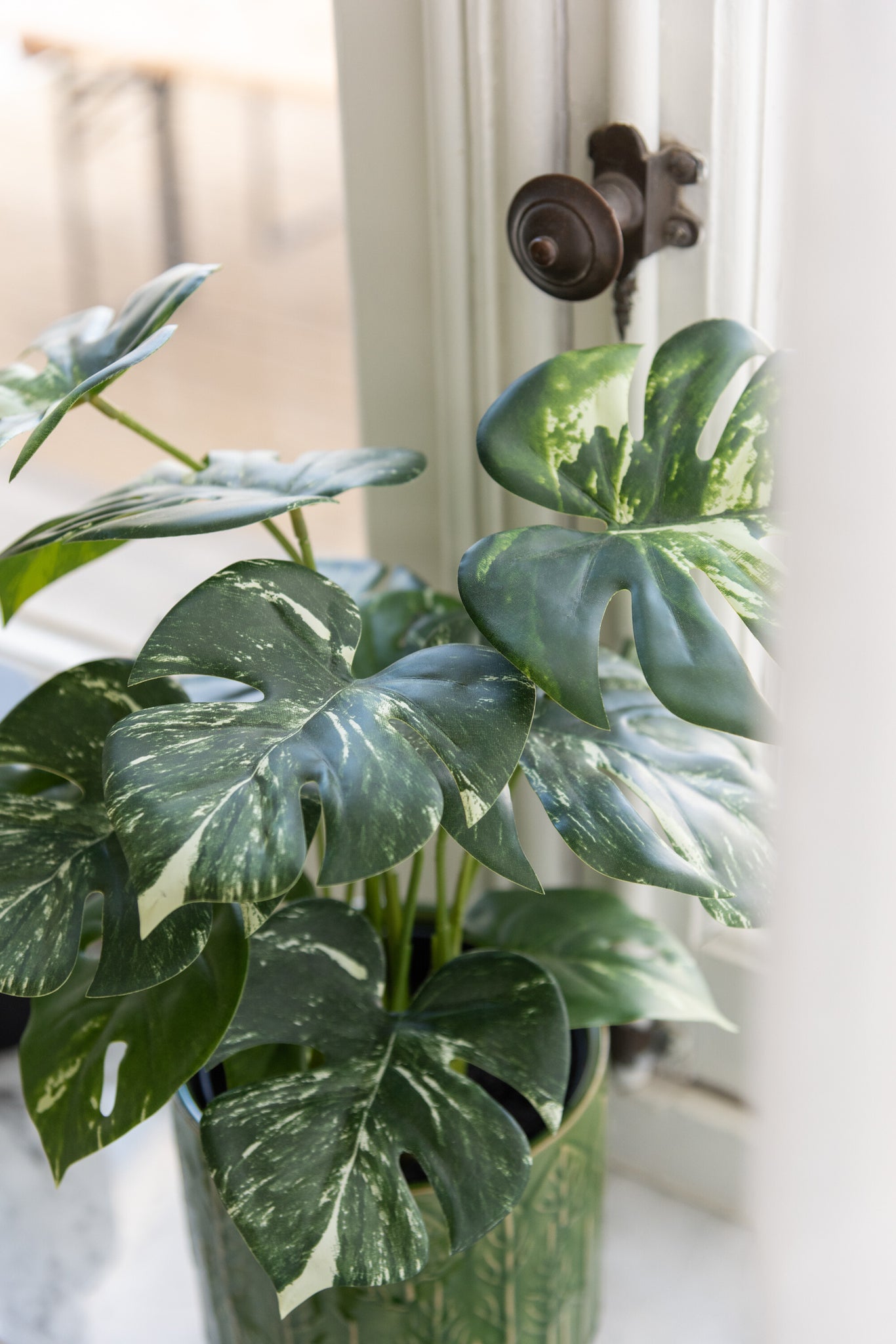 Monstera In Pot Artificial Green