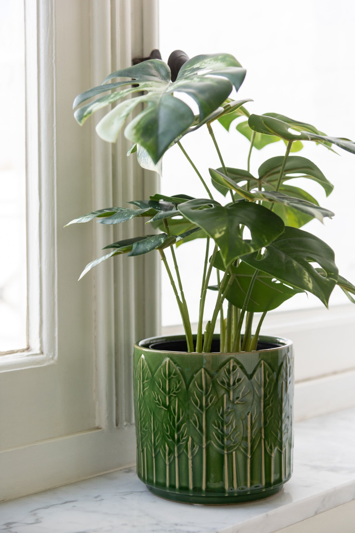 Monstera In Pot Artificial Green