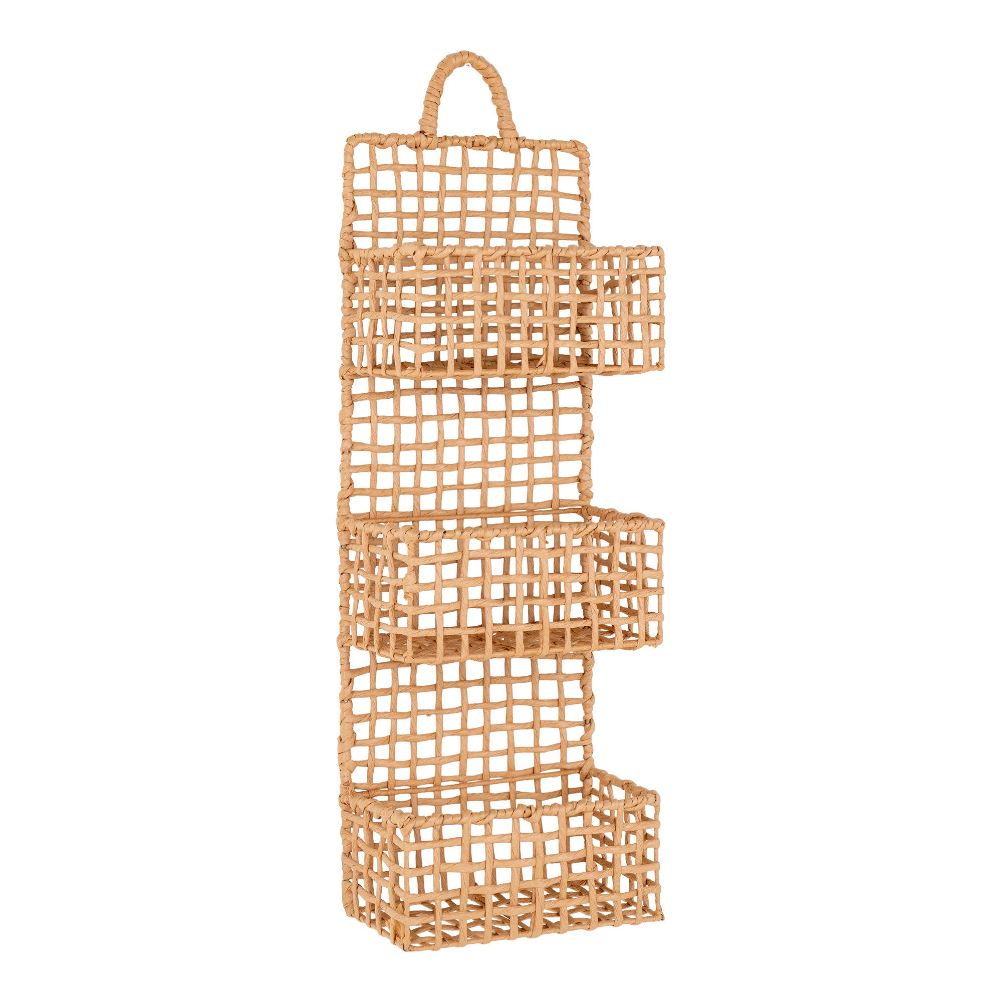 Sines Wall Shelf - Wall Shelf, paper, natural 25x15x70 cm