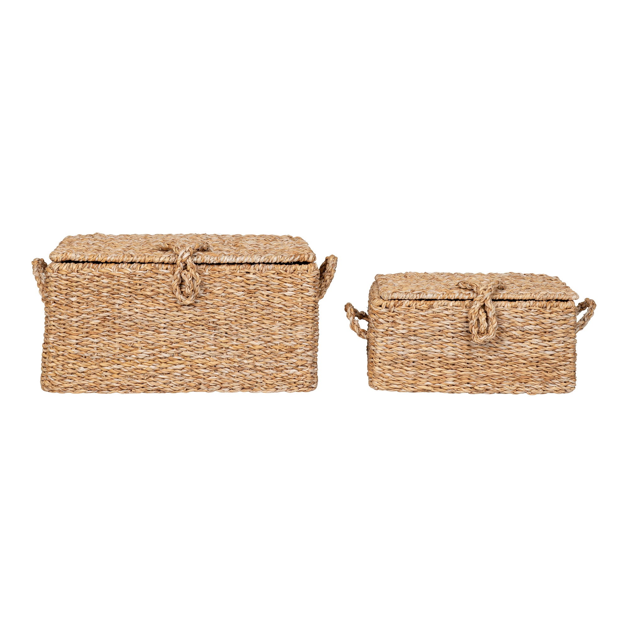 Bogra Baskets - Körbe, Seegras/Metall, natur 2er-Set