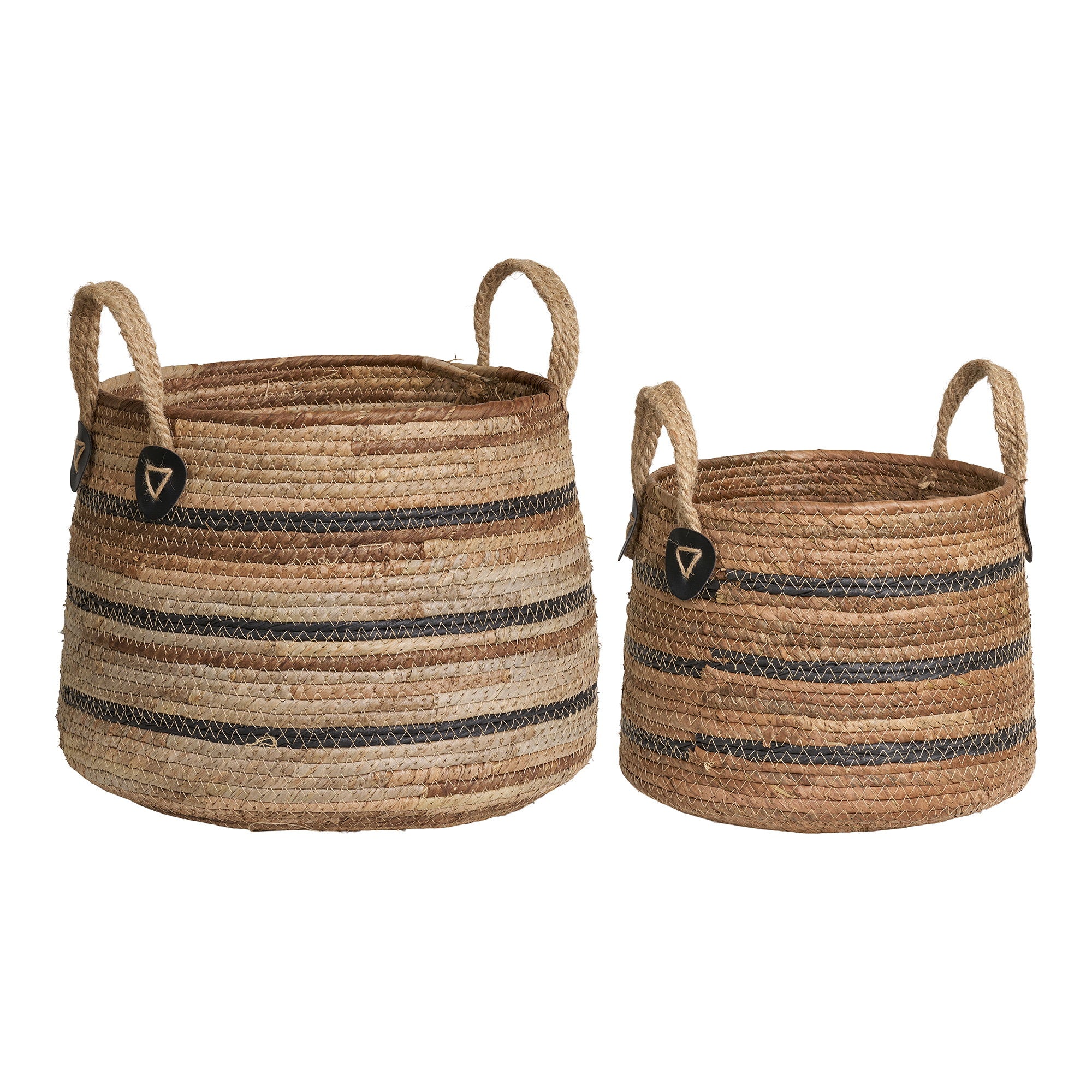 ERBA BASKETS | SET VAN 2 | BANANA LEAF NATUUR