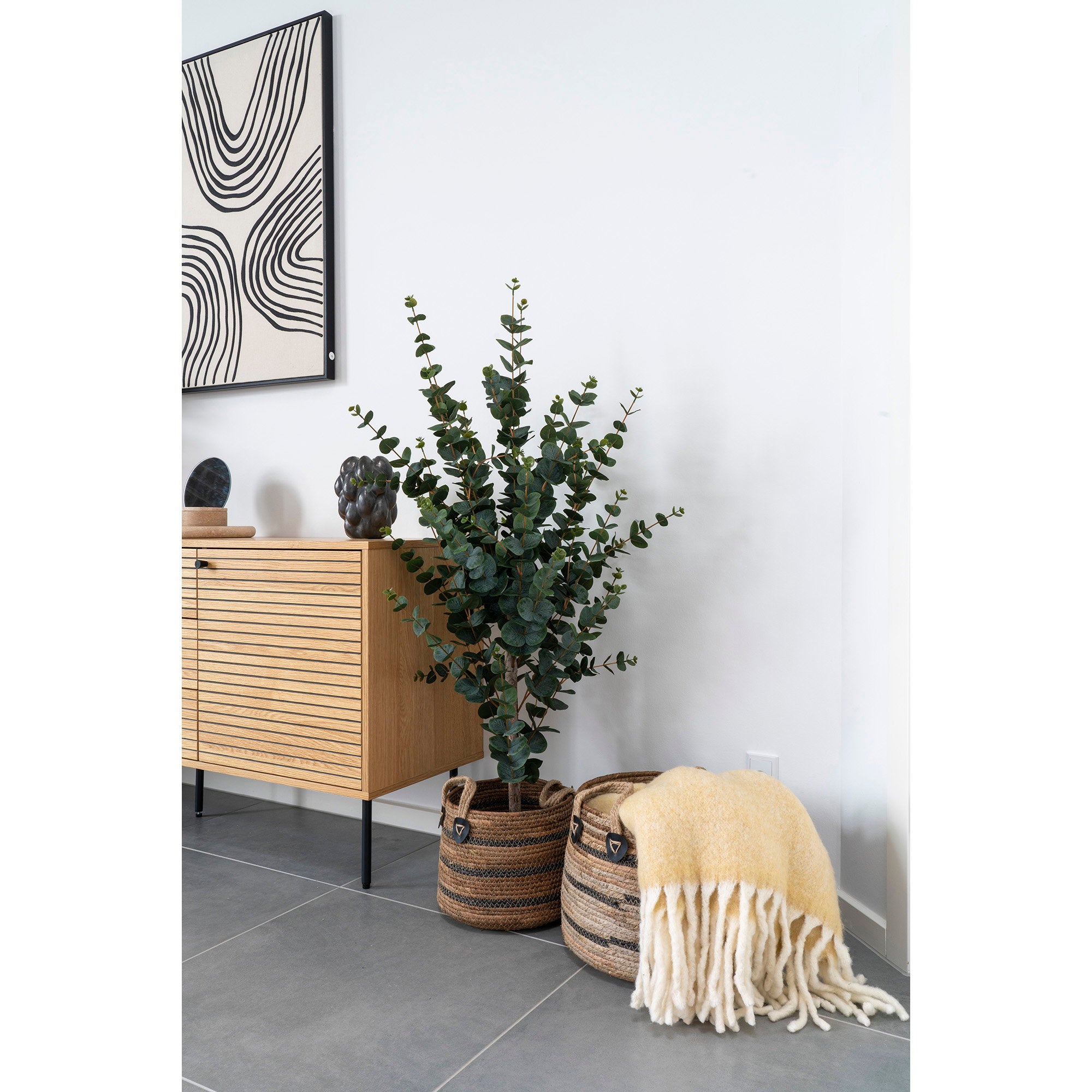 ERBA BASKETS | SET VAN 2 | BANANA LEAF NATUUR