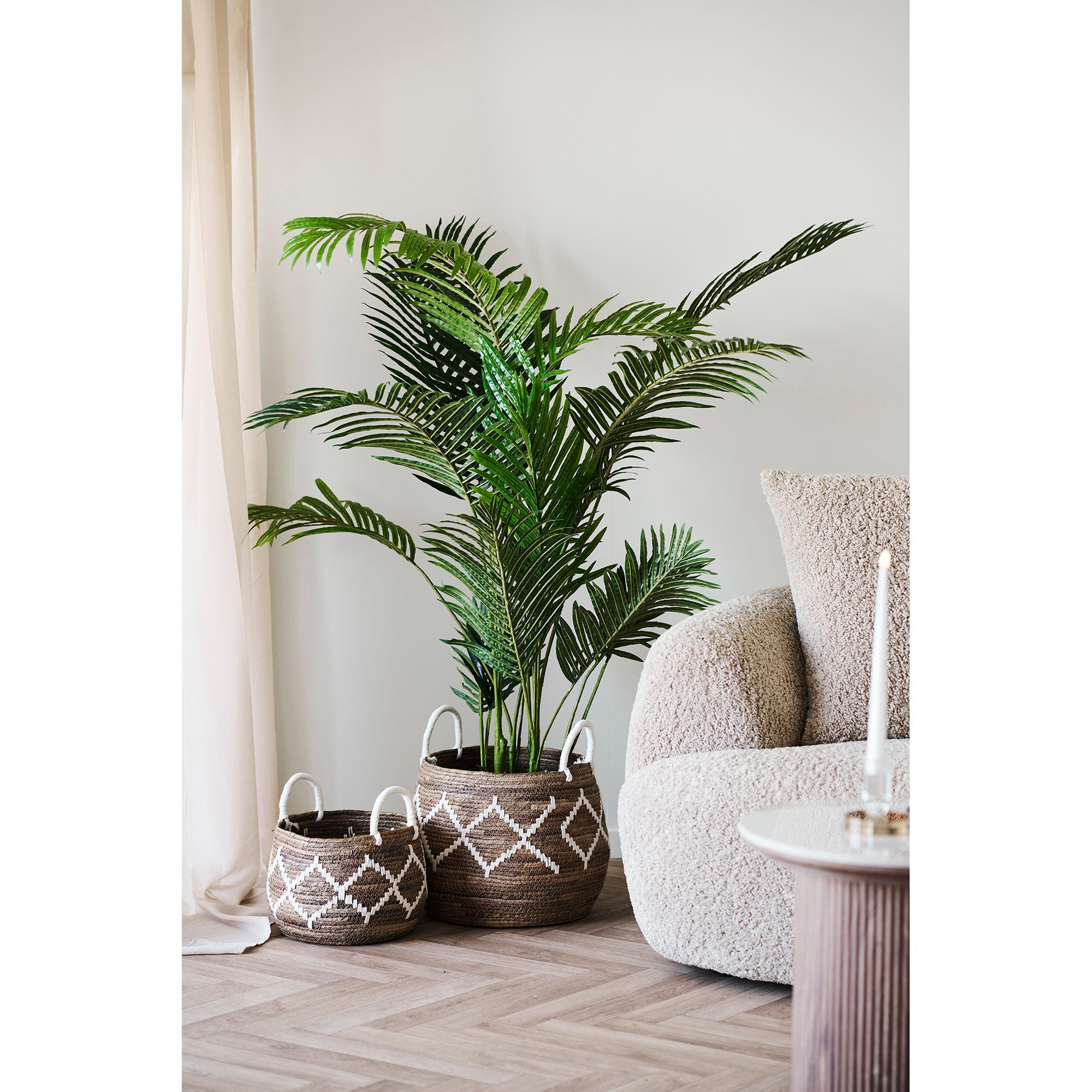 ALBA BASKETS | SET VAN 2 | BANANA LEAF NATUUR