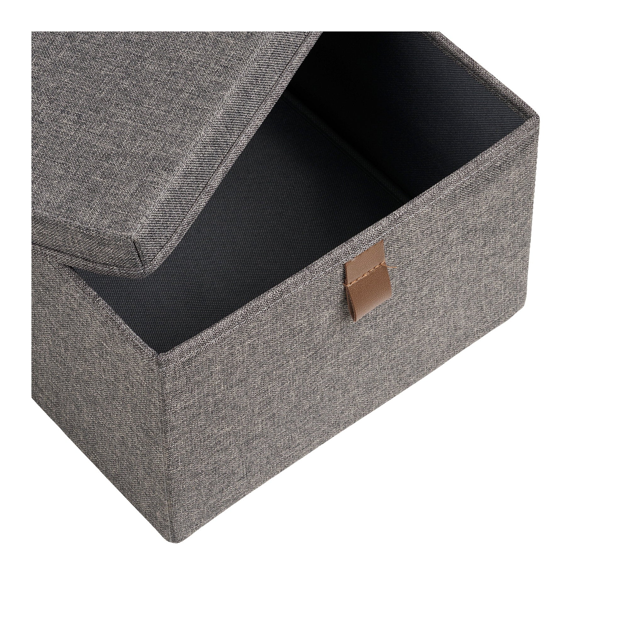 Noto Storage Boxes – Aufbewahrungsboxen, Textil, dunkelgrau 3er Set