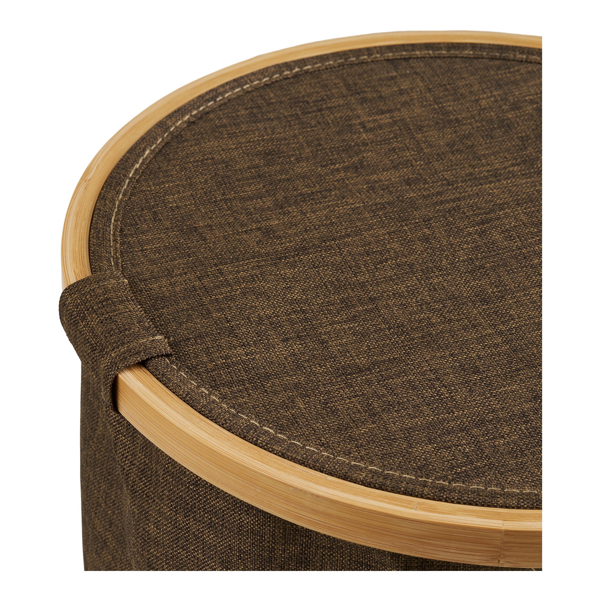 Noto Korb - Korb, rund, Bambus/Textil, braun, ø30x20 cm
