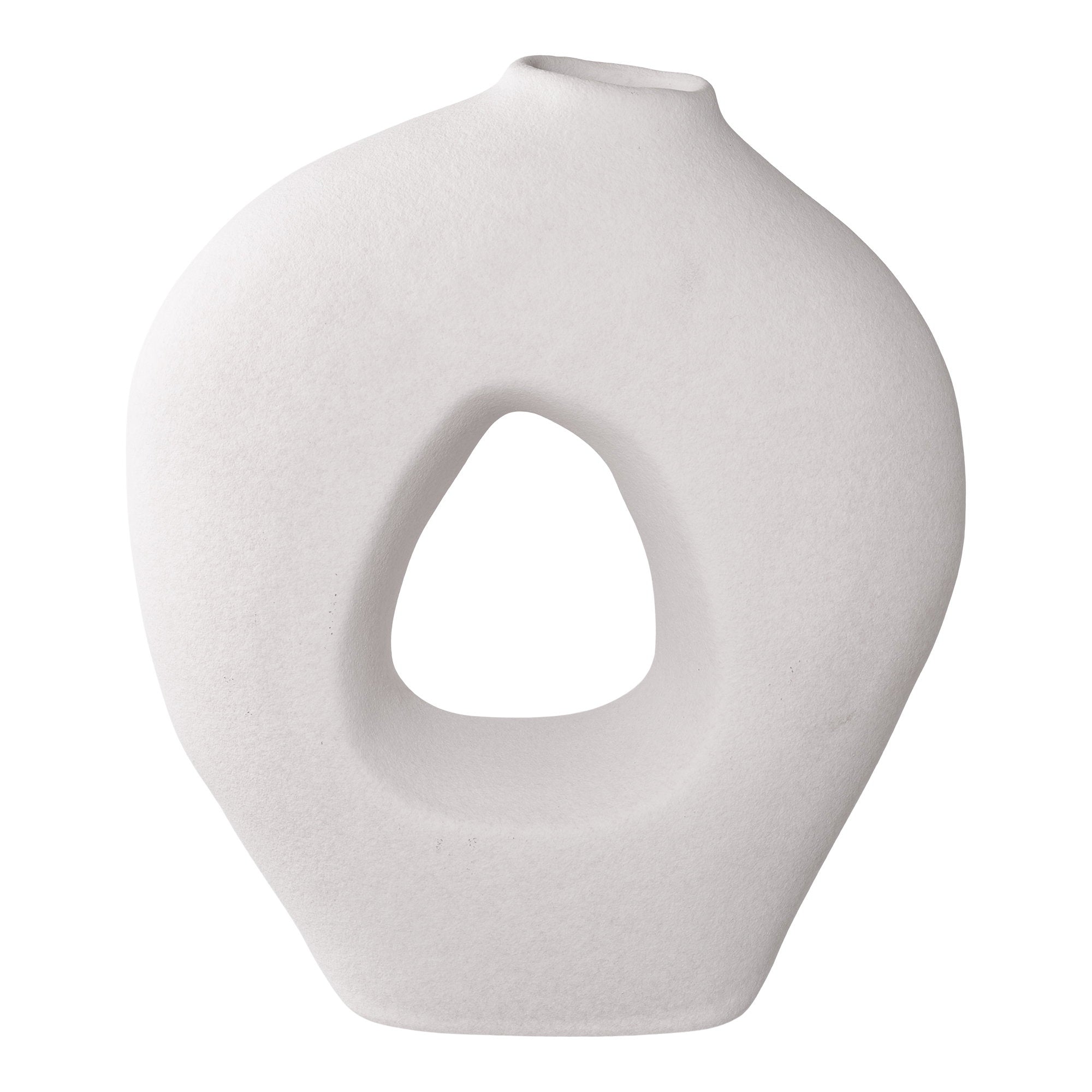 Vase - Vase, ceramic, white 24x10,5x27,8 cm