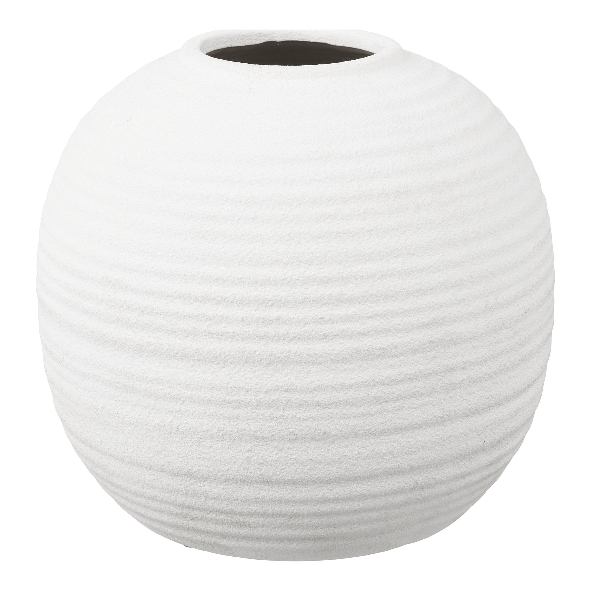 Vase - Vase, Keramik, weiß ø30x28,5 cm