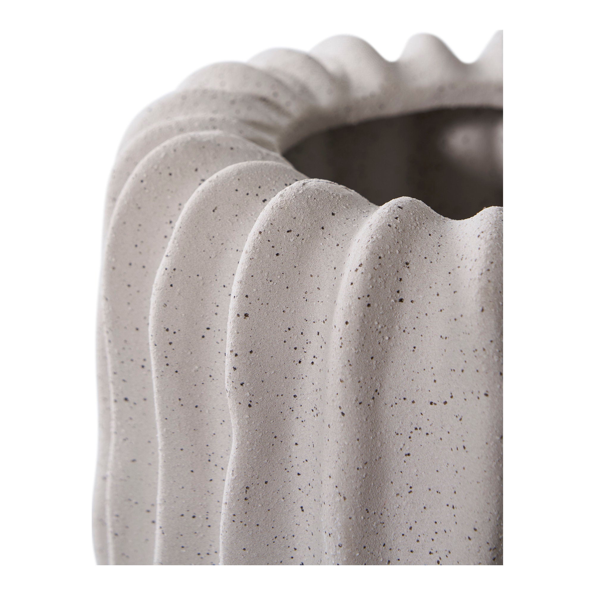 Flowerpot - Flowerpot, ceramic, grey ø15x15 cm