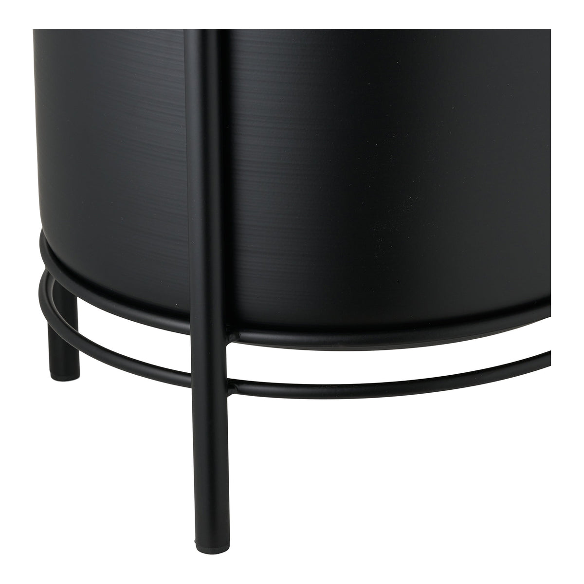 Plantenpotten Flowerpot – staal, zwart, set van 2
