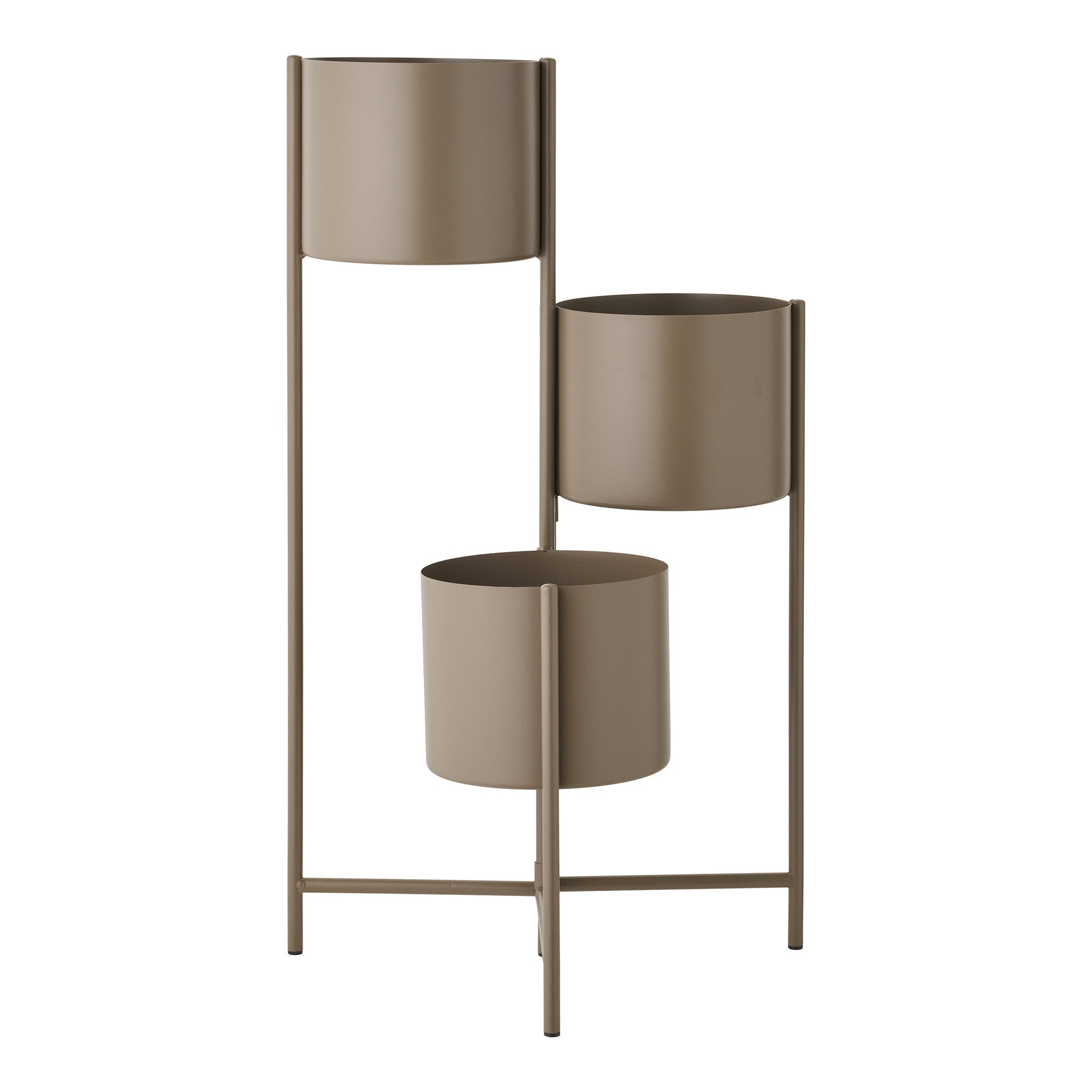 Flowerpot - Flowerpot, steel, brown 22,5x23x75,5 cm