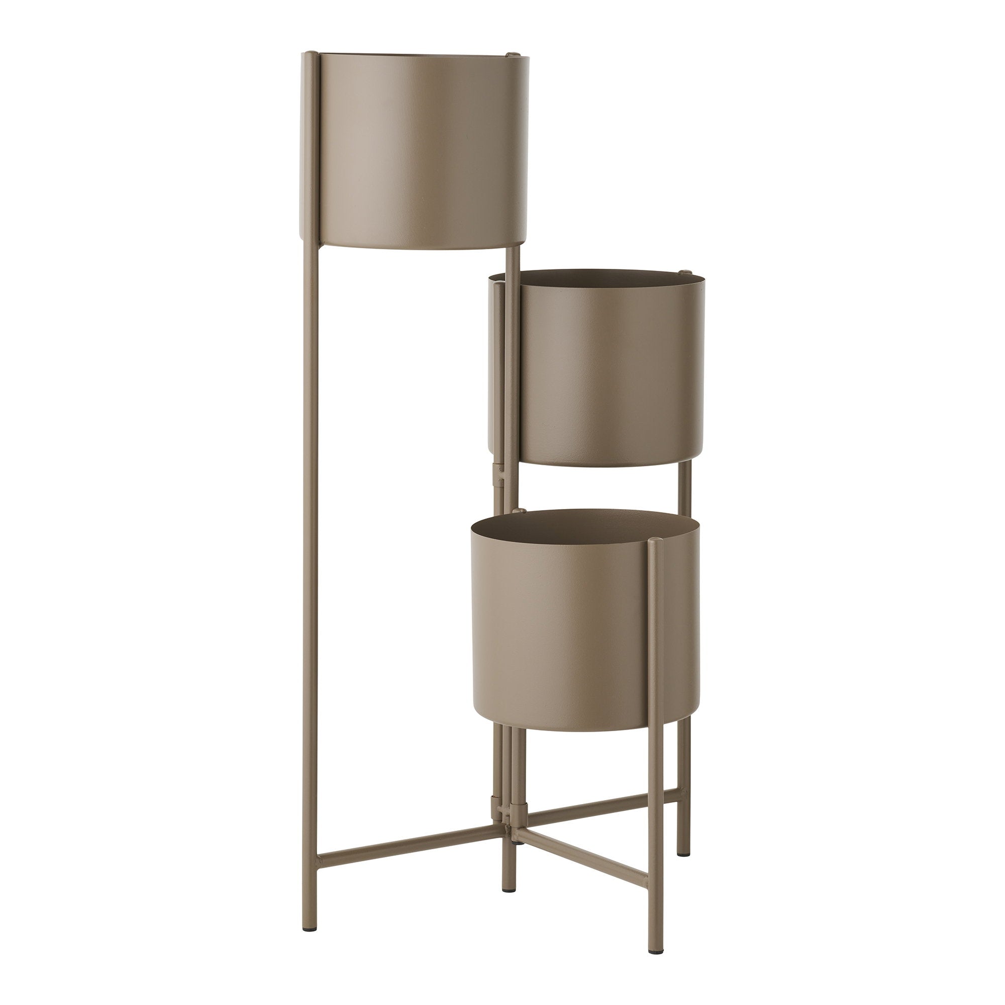 Flowerpot - Flowerpot, steel, brown 22,5x23x75,5 cm