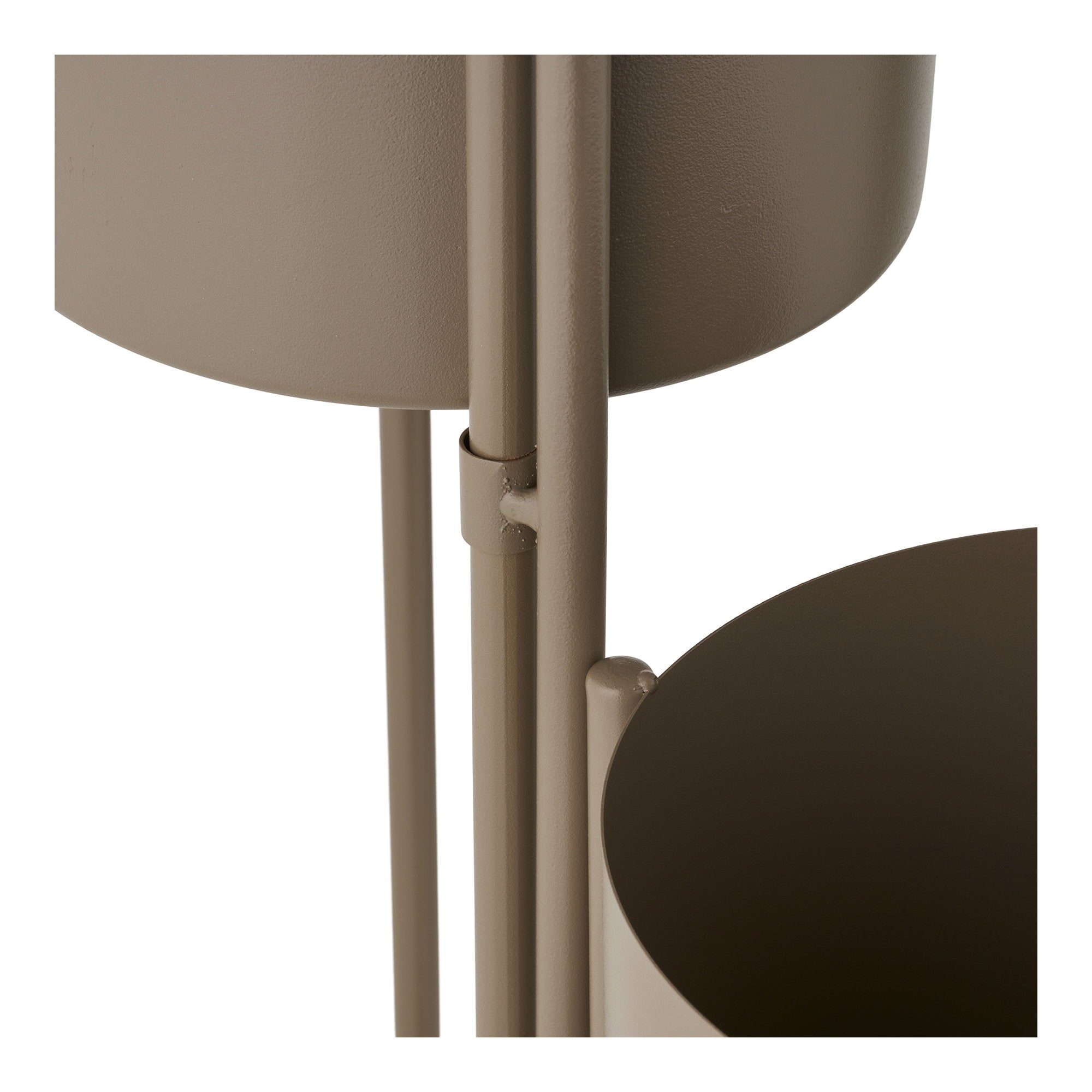 Flowerpot - Flowerpot, steel, brown 22,5x23x75,5 cm