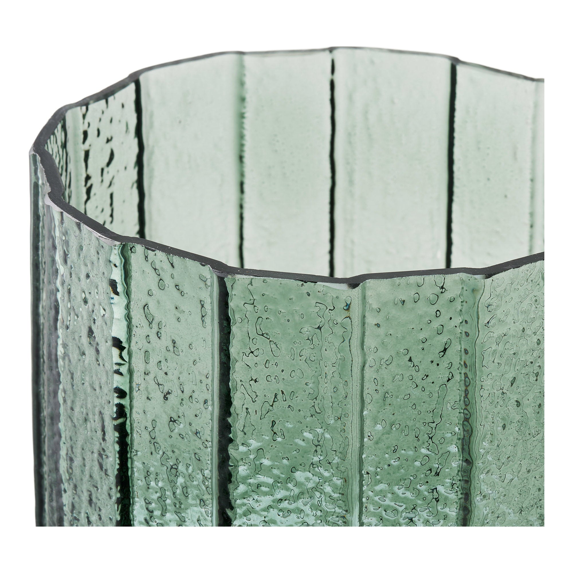 Blumentopf - Blumentopf, Glas, Moosgrün, ø15x15 cm