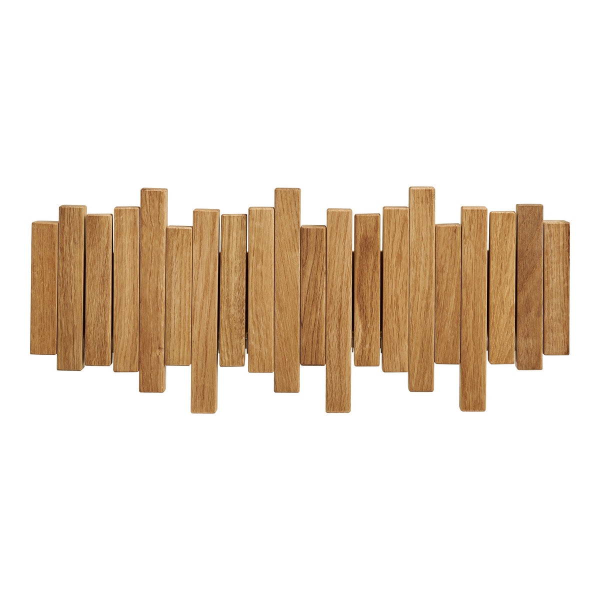 Wandkapstok Caltra – eikenhout, naturel, 40x3x18 cm