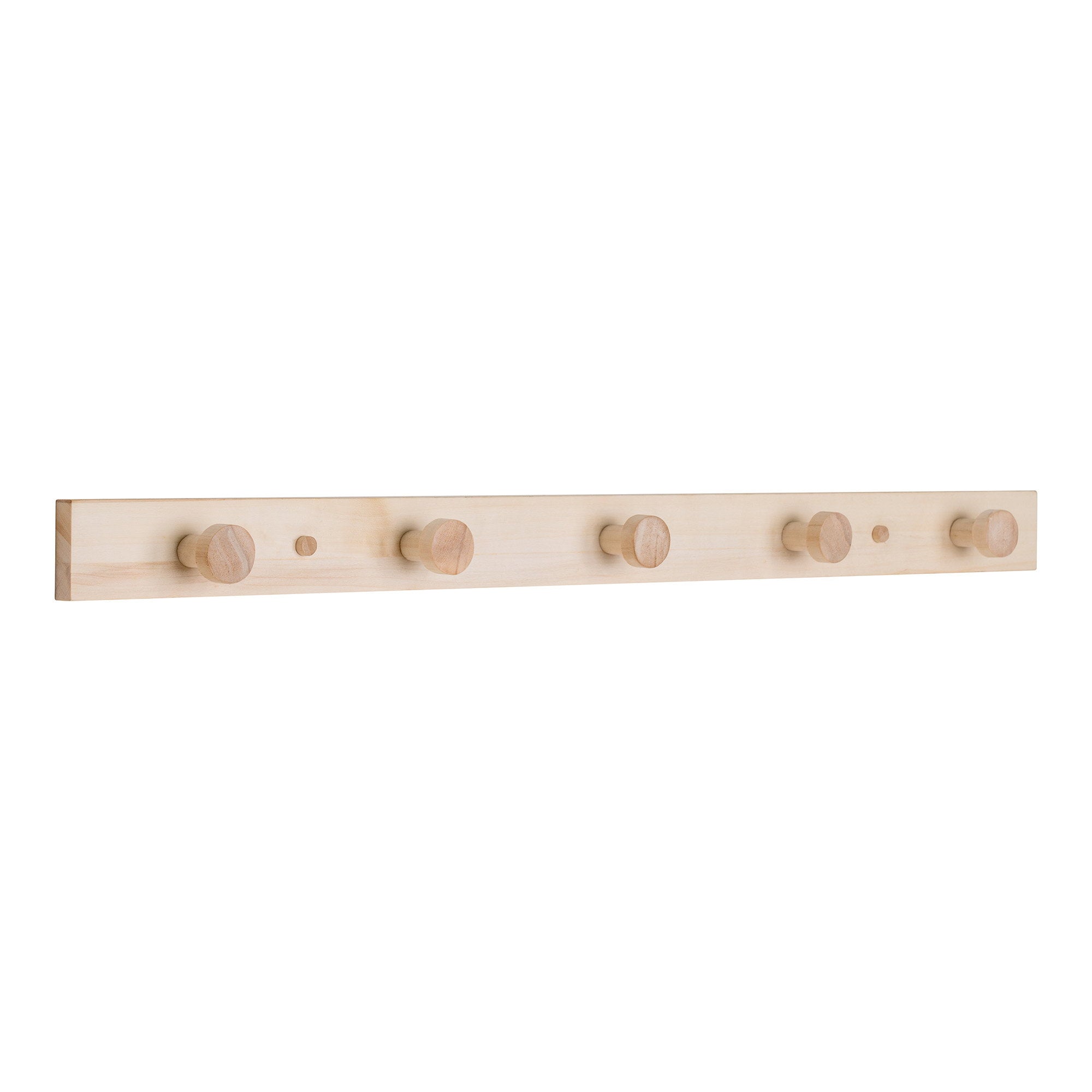 Abano Coat Rack - Coat rack, poplar wood, natuale 70x5 cm