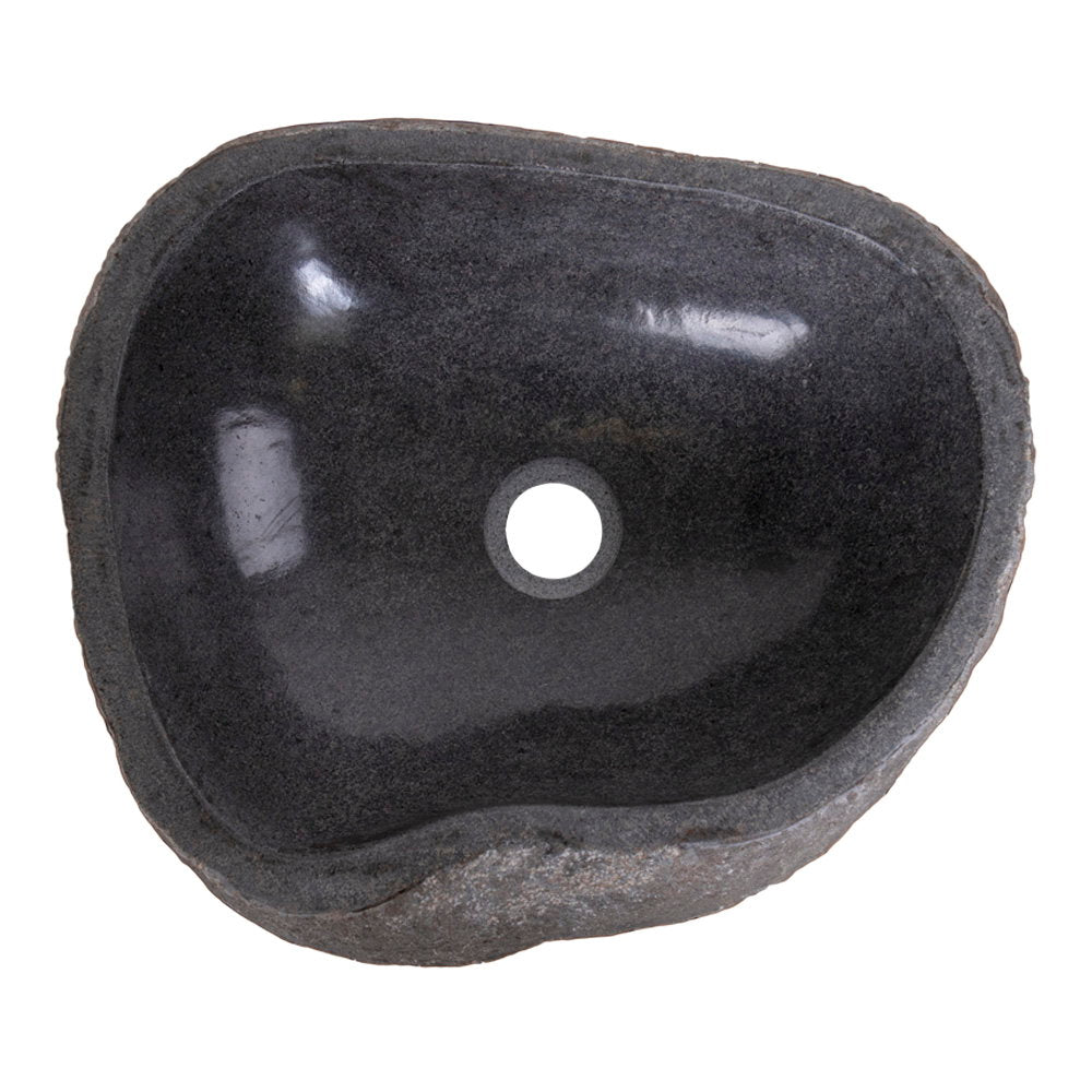 Donau Riverstone Waschbecken - Waschbecken, Flussstein, Natur 35x40x15 cm