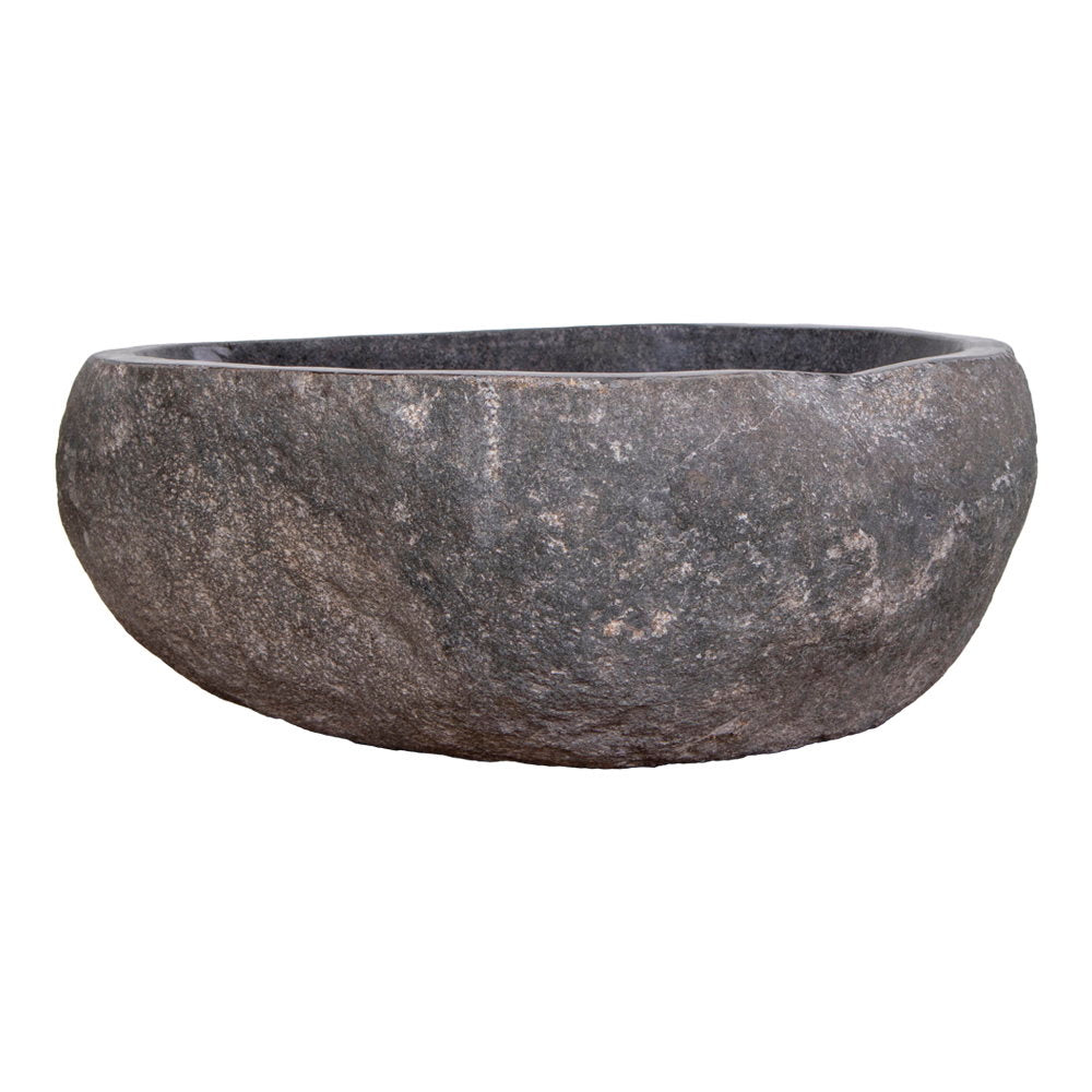 Donau Riverstone Waschbecken - Waschbecken, Flussstein, Natur 35x40x15 cm