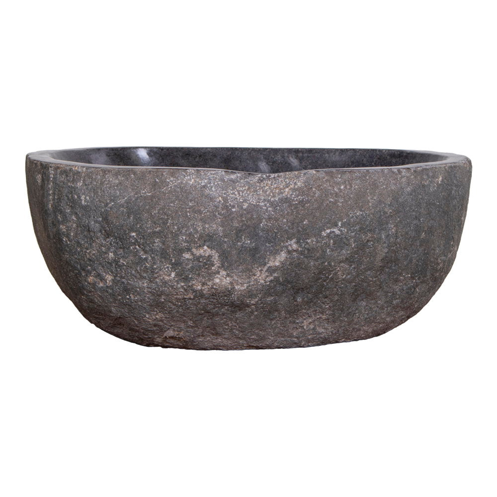 Donau Riverstone Waschbecken - Waschbecken, Flussstein, Natur 35x40x15 cm