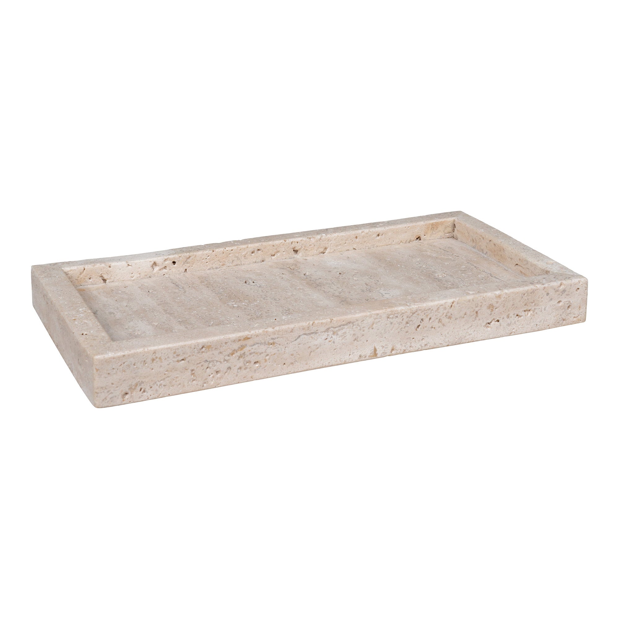 Tray - <p>Tray, travertine, natural, 30,5x15 cm</p>