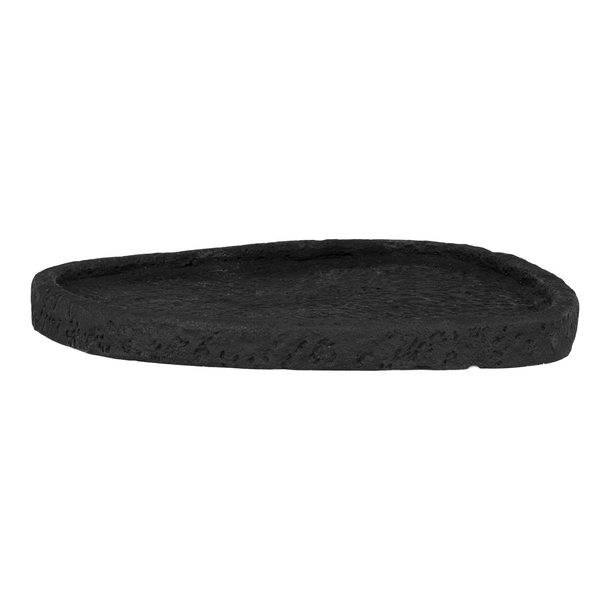 Tray - Tray, cement, black, 26,5x26x2 cm
