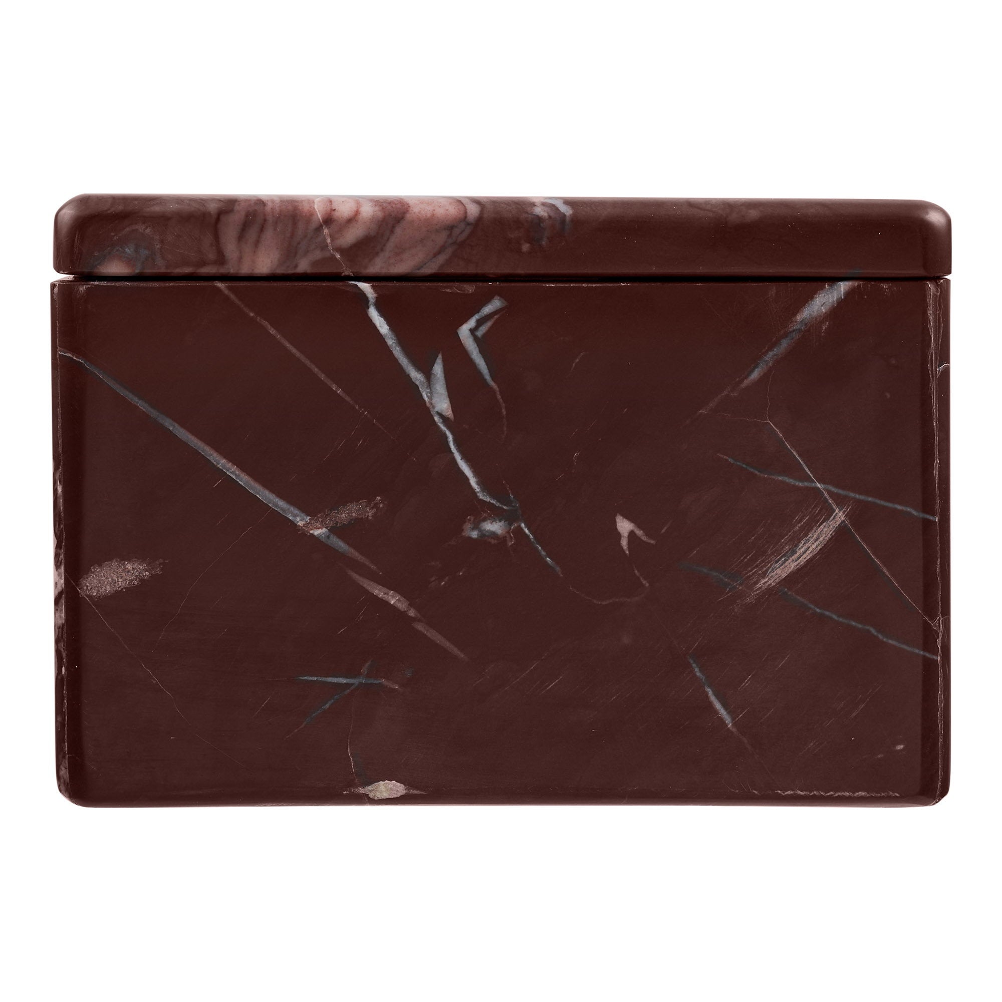 Pot marmer – kastanjerood, 12x12x8 cm