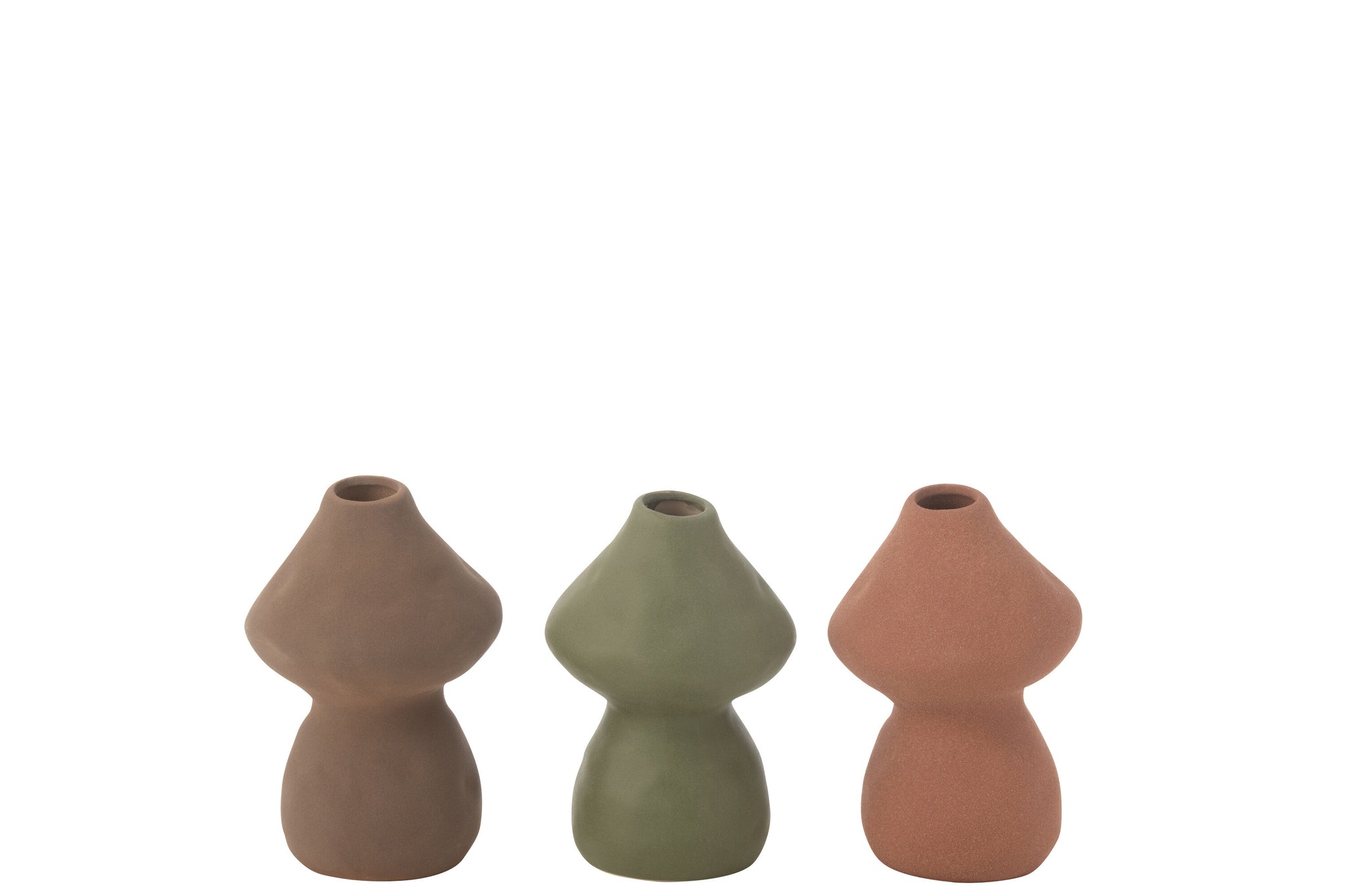 Vase Mushroom Porcelain Mix Small Assortment Of 3