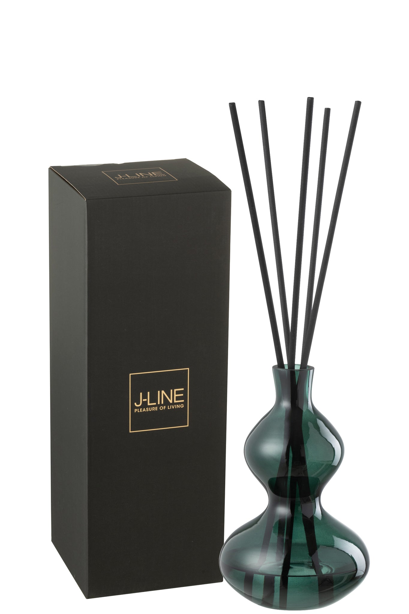 Scented Oil Cedar Breeze Glass Dark Green Small