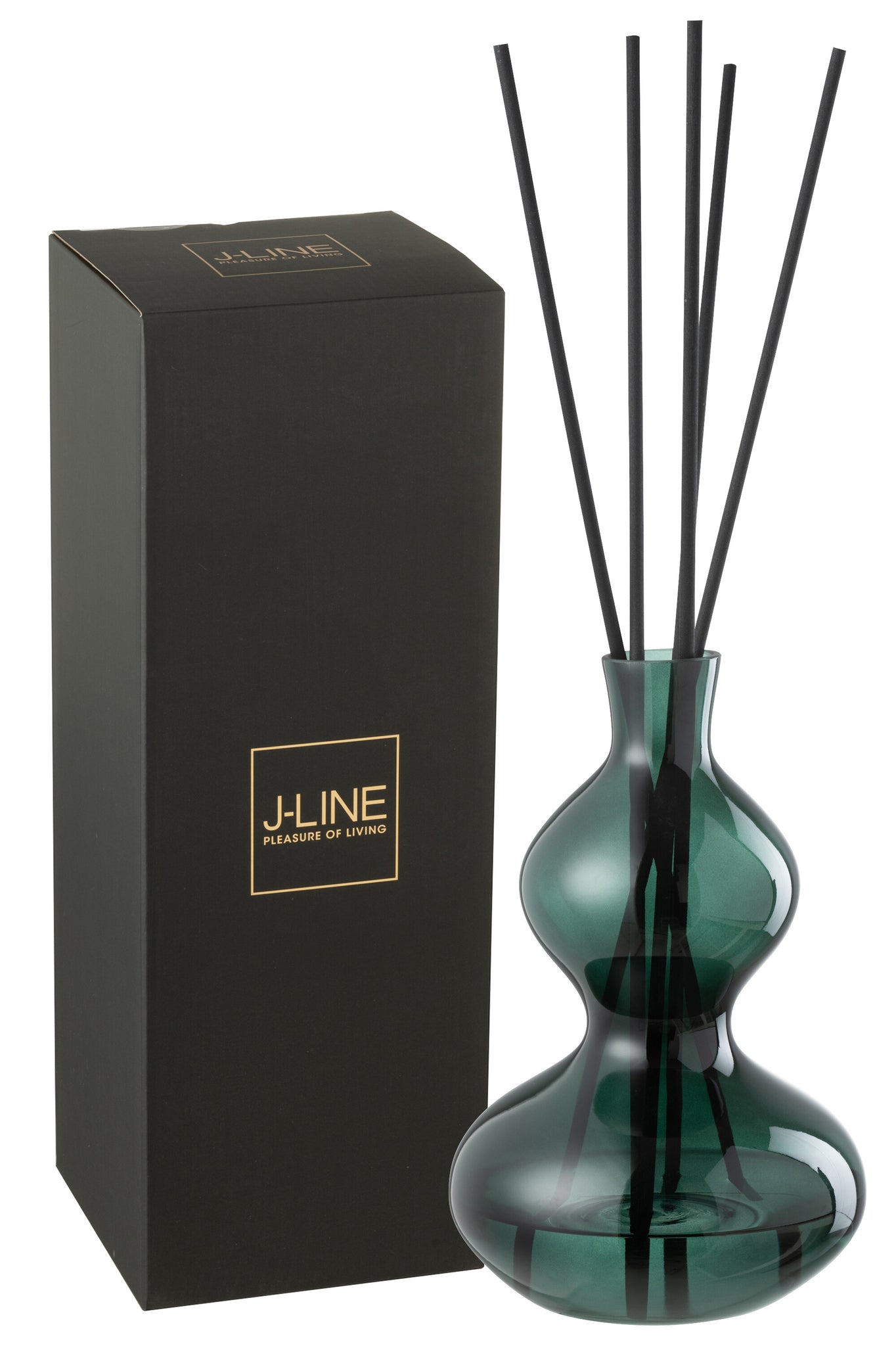 Scented Oil Cedar Breeze Glass Dark Green Large