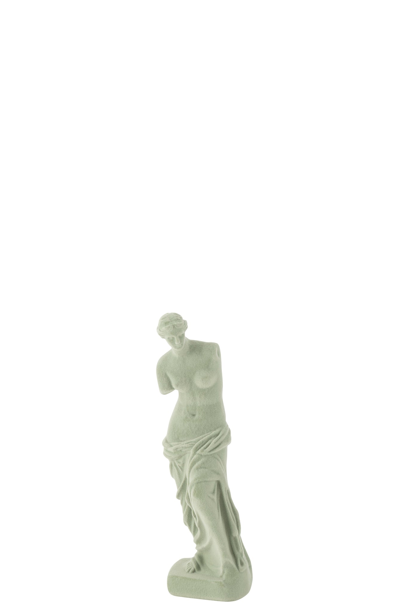 Statue Greek Lady Resin Velvet Mint