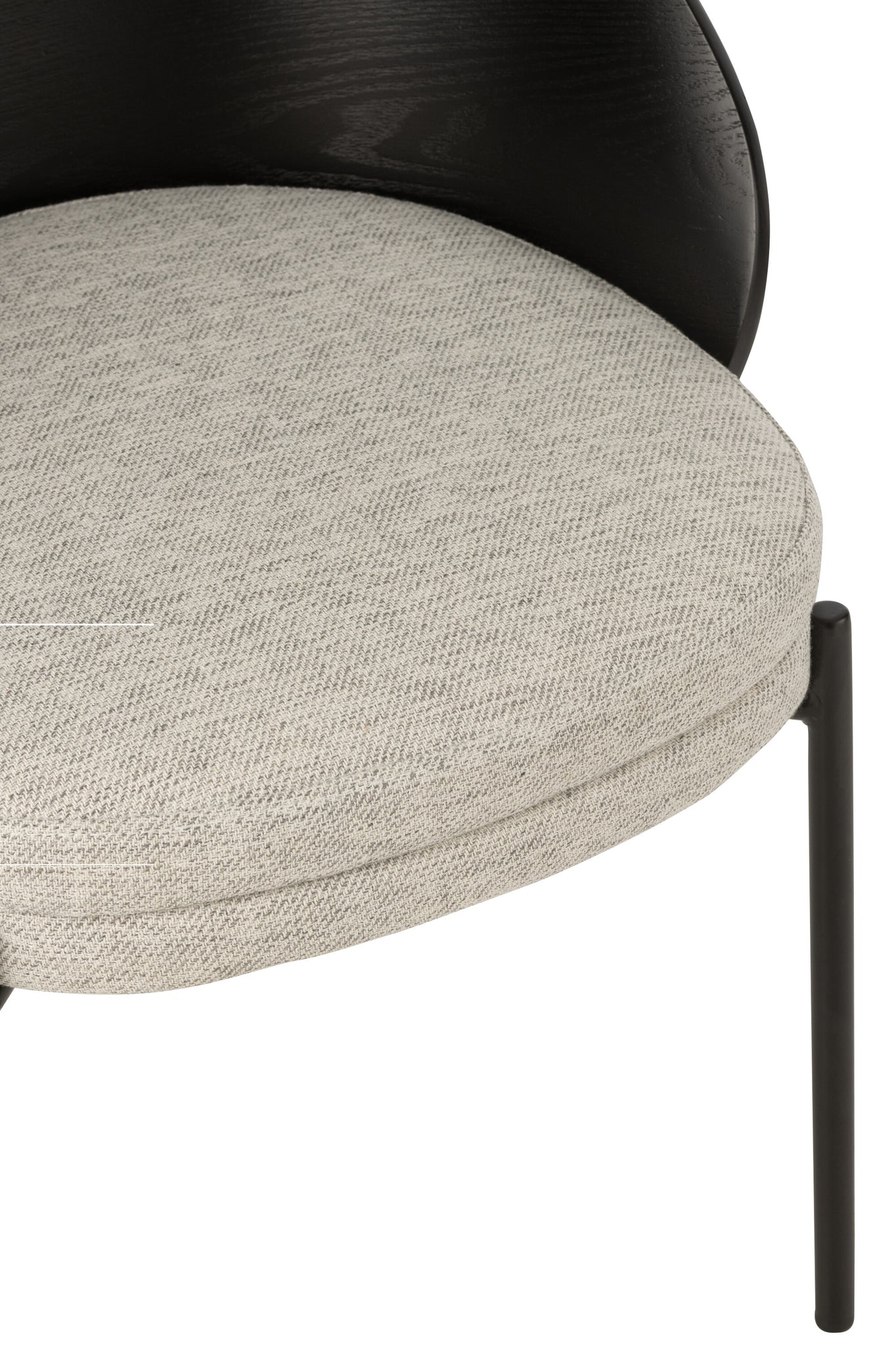 Chair Lone Ply Wood/Metal Black/Grey