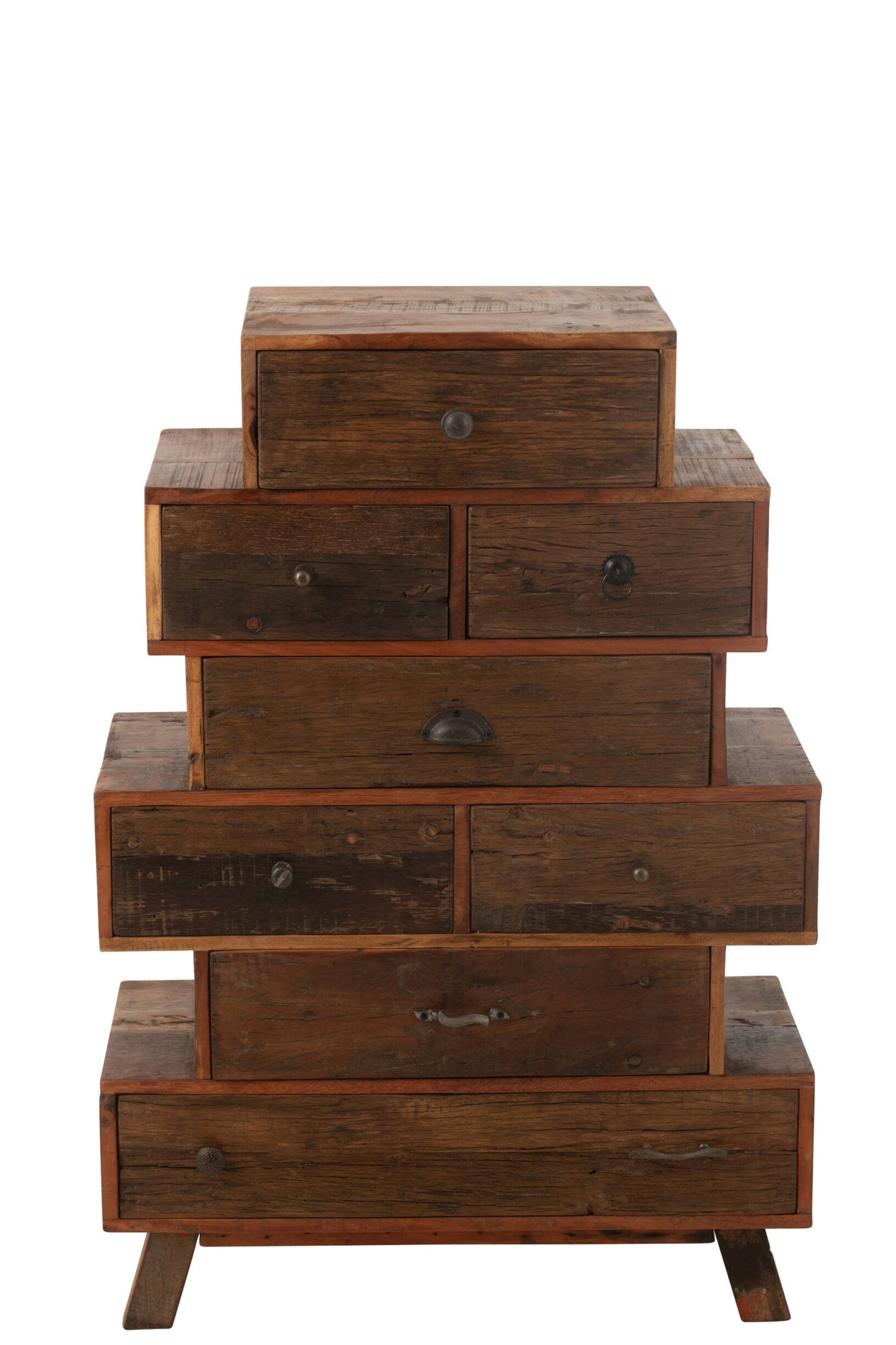 Regal Vinto – recyceltes Holz, natur, 76x35x109 cm