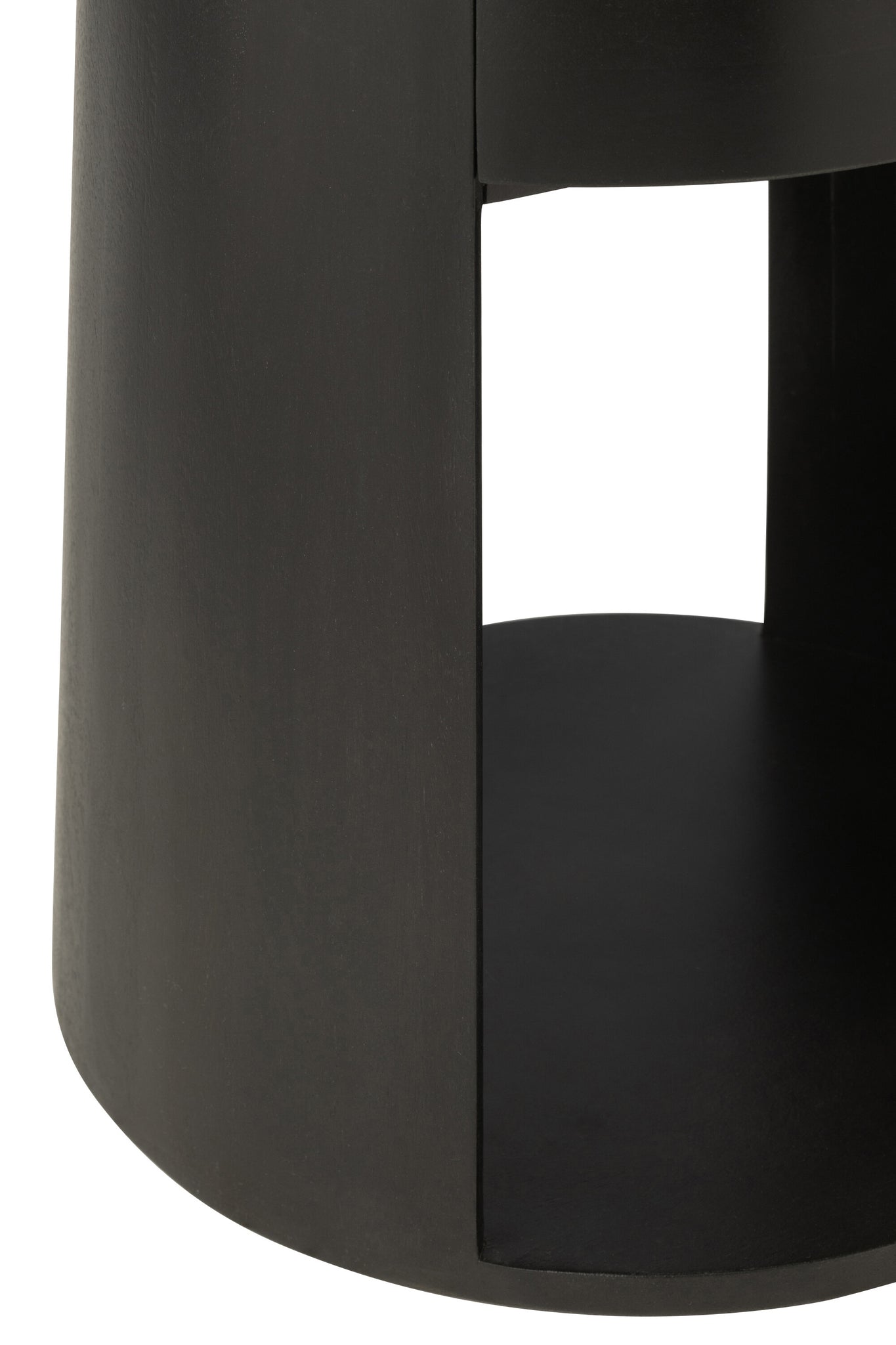 Couchtisch, Mangoholz/MDF, Schwarz