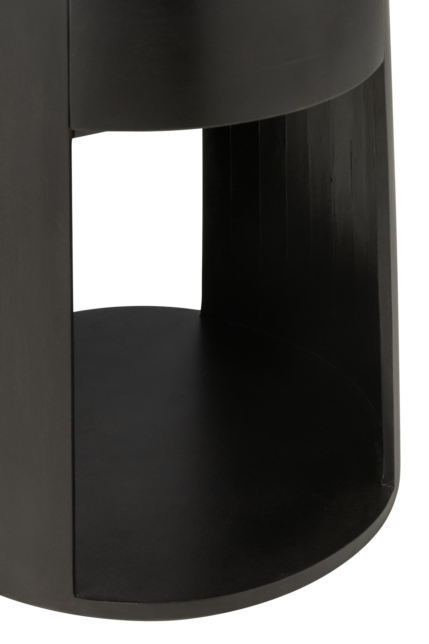 Coffee Table Drawn Mango Wood/Mdf Black