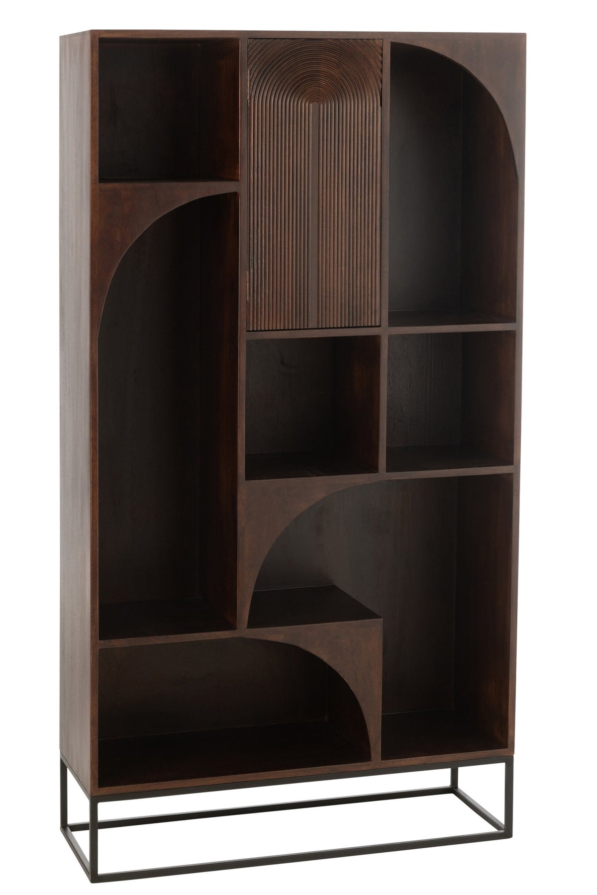 Regal Mode – Mangoholz, braun, 90x33x168 cm