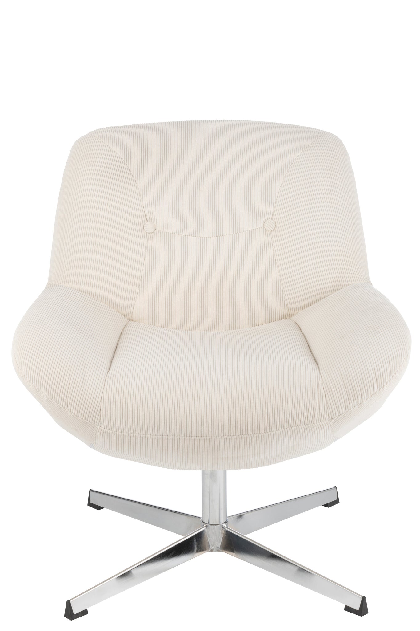 Lounge Chair Chill Metal/Plywood Cream/Silver