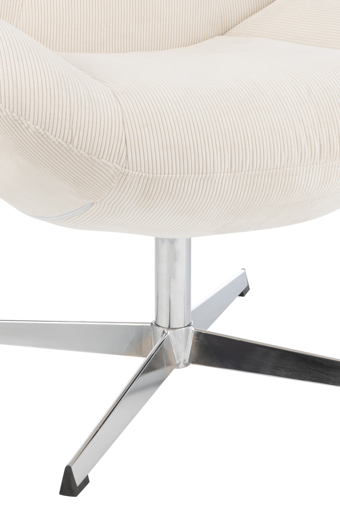 Lounge-Sessel Chill Metall/Sperrholz Creme/Silber
