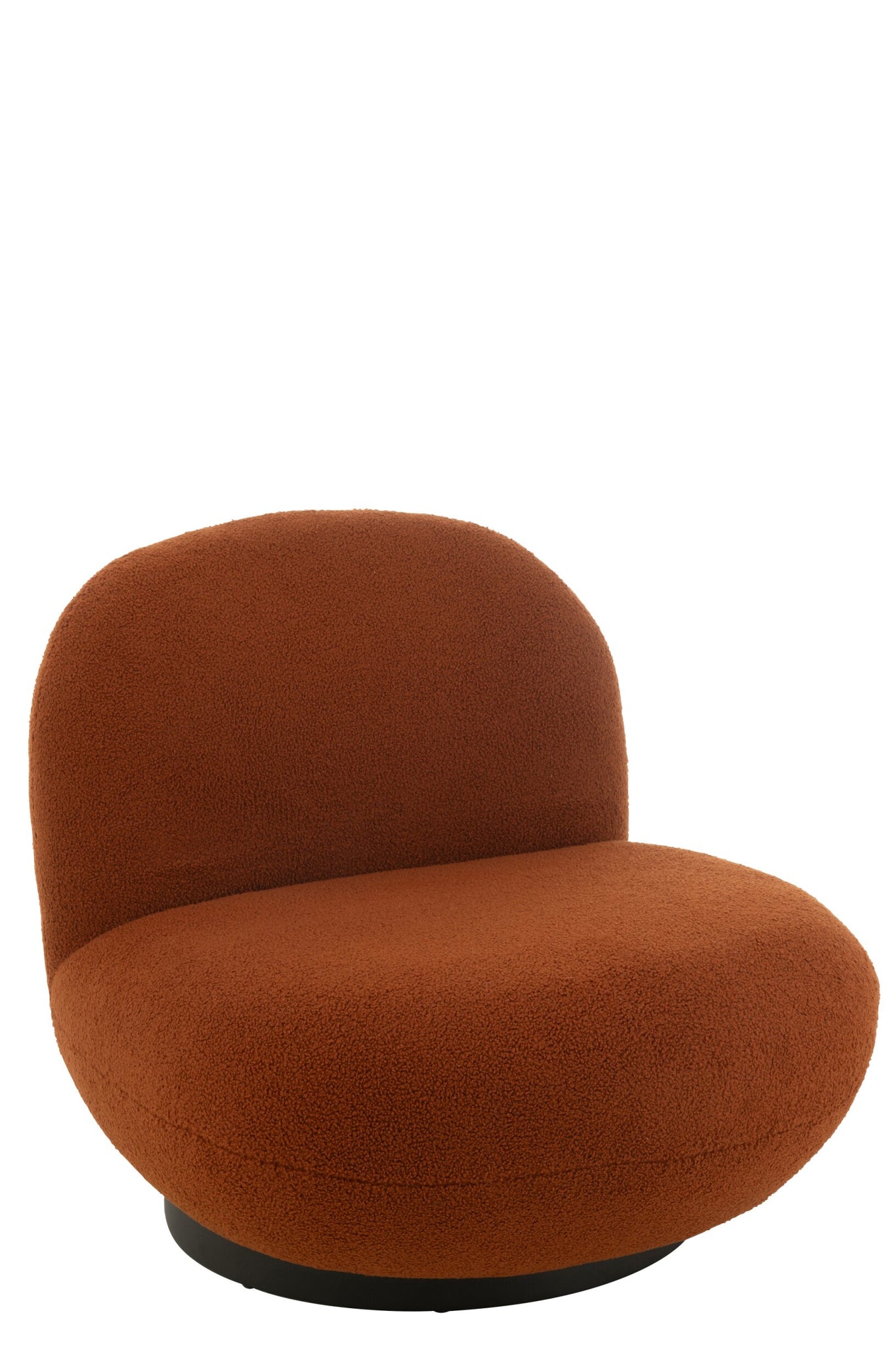 Snow Lounge Sessel – Pappelholz/Schaumstoff, orange/schwarz