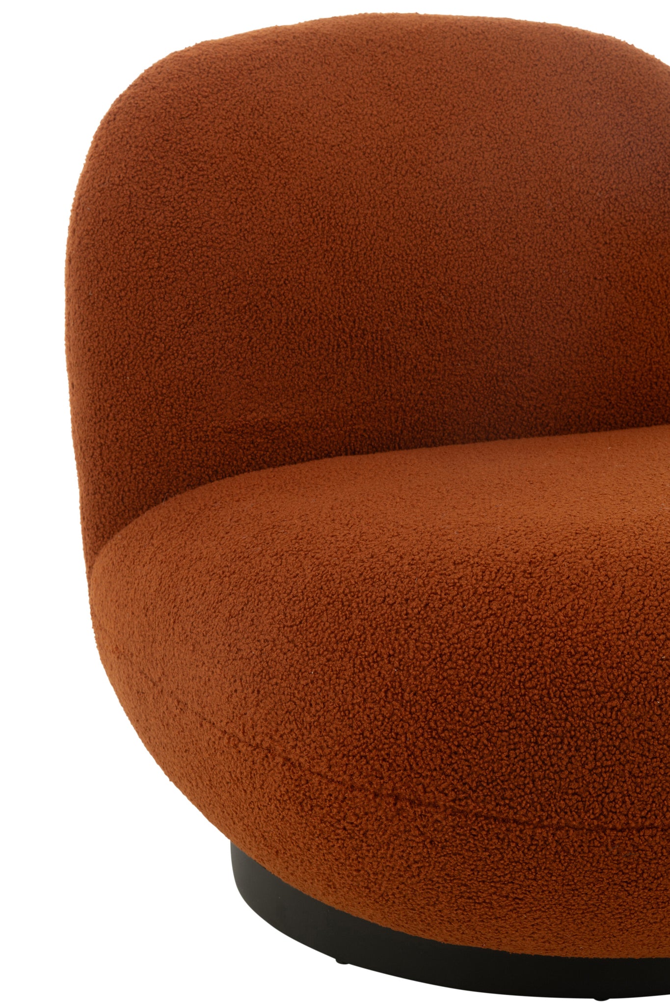 Lounge Chair Snow Poplar Wood/Foam Orange/Black
