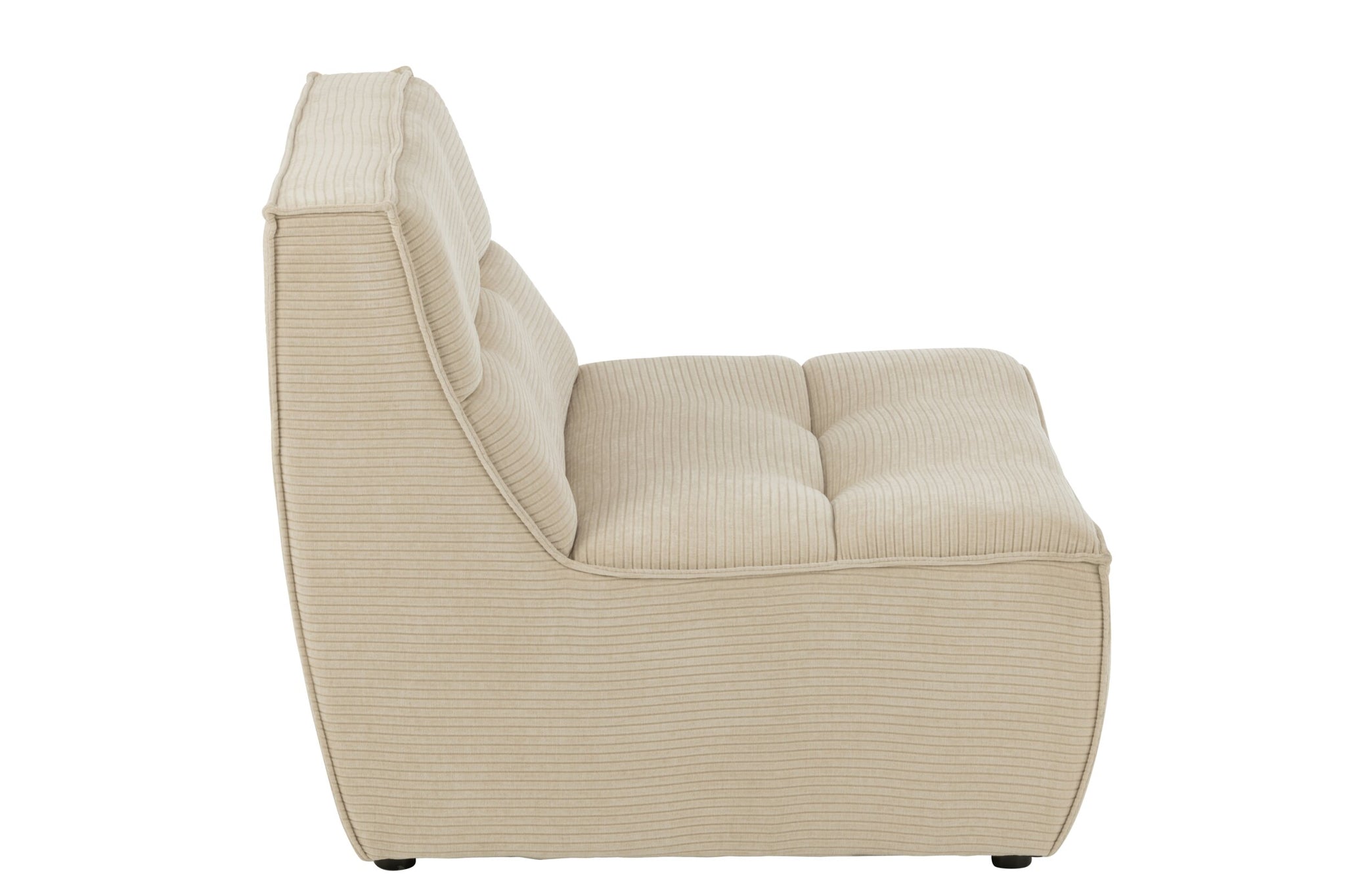 Sofa Grid Pappelholz/Schaumstoff Beige