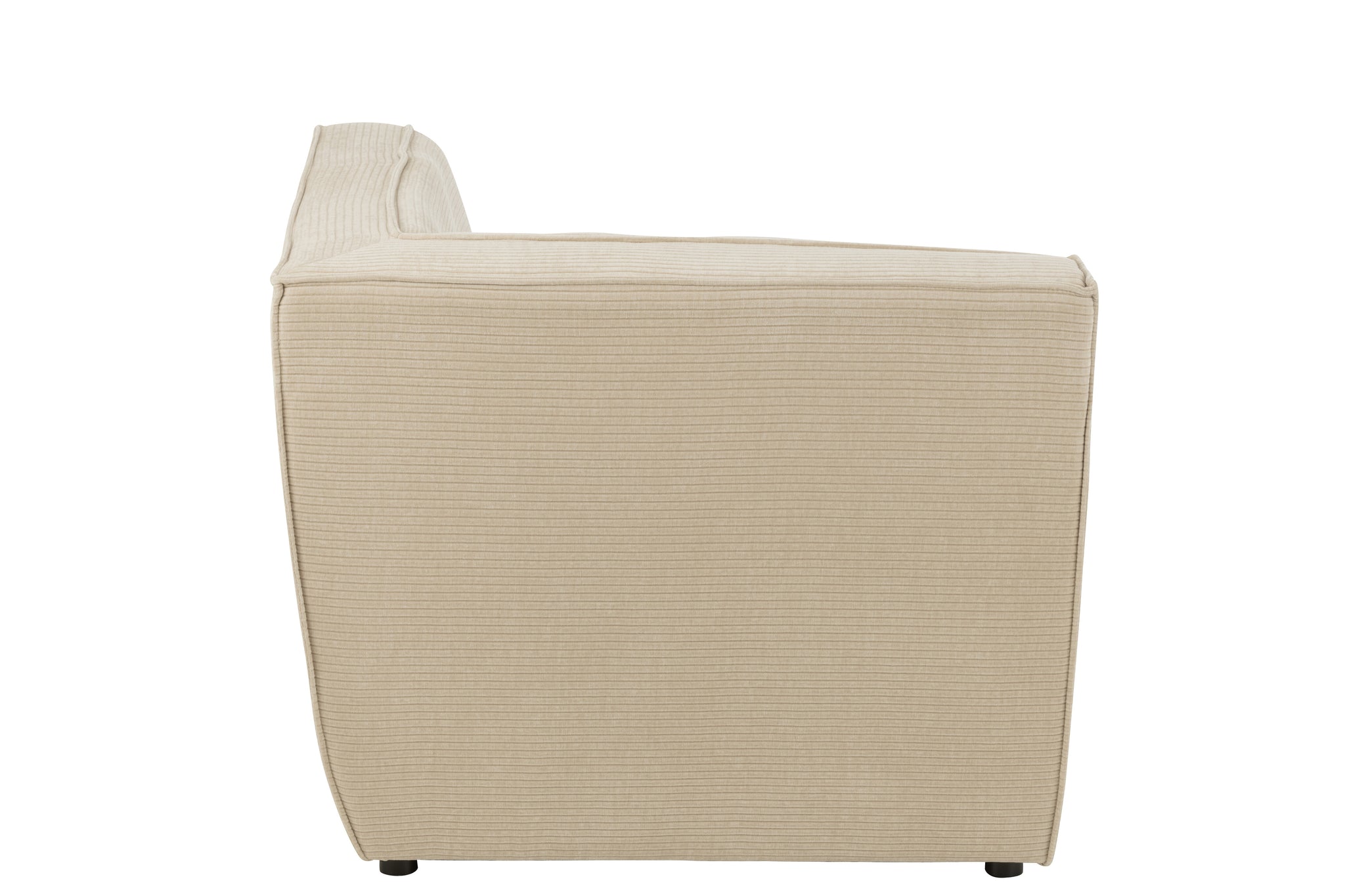 Sofa Corner Grid Poplar Wood/Foam Beige