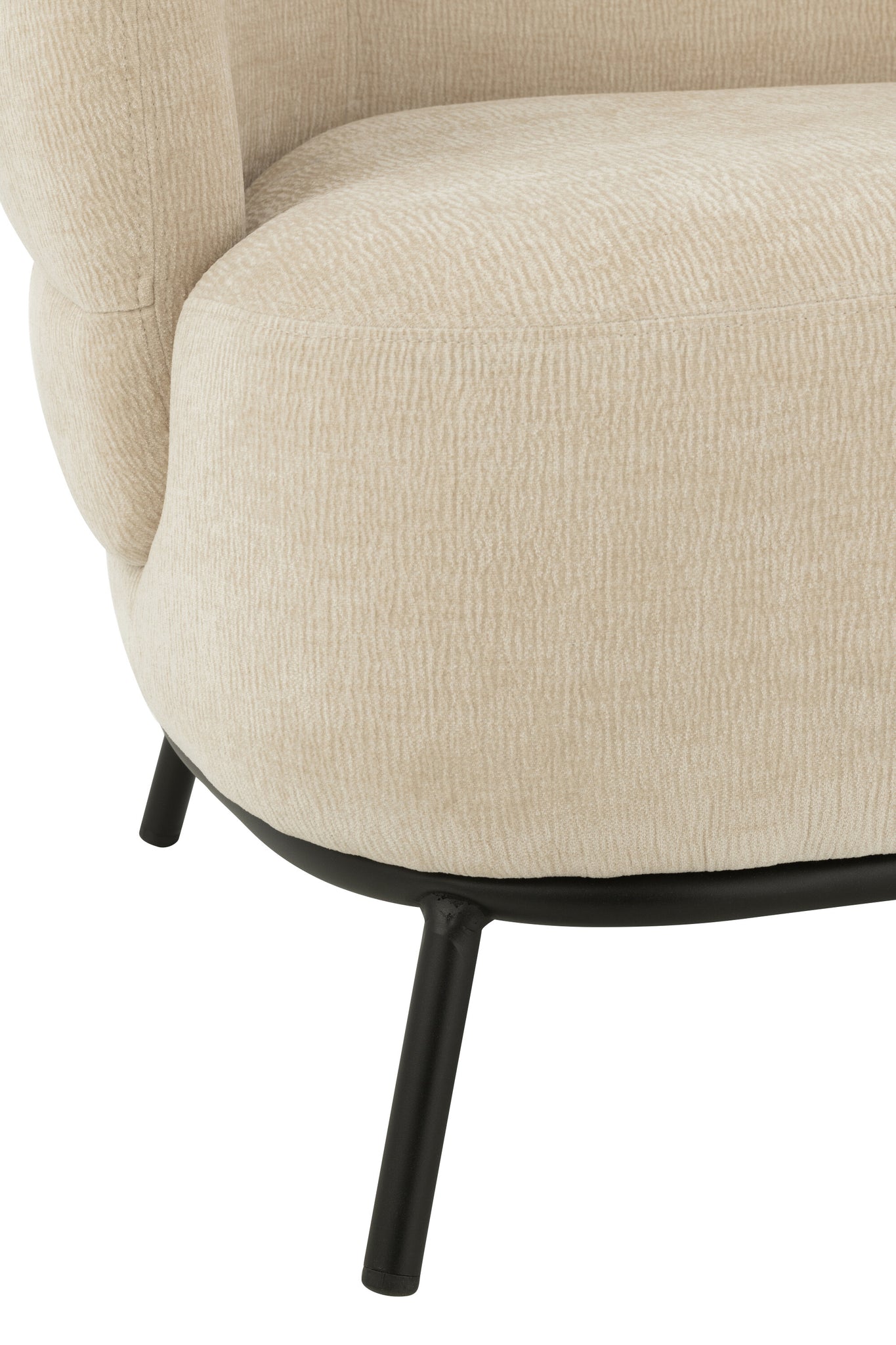 Lounge Chair Mars Poplar Wood/Foam Beige