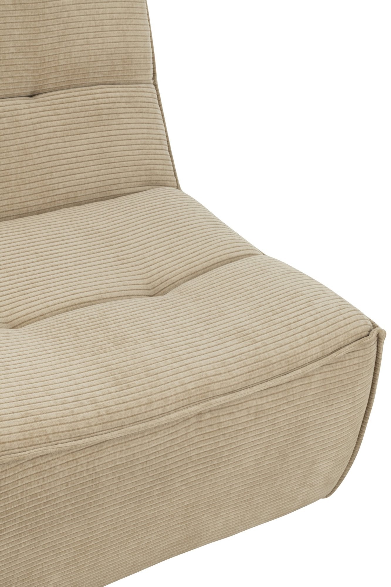 Sofa Grid Pappelholz/Schaumstoff Dunkelbeige