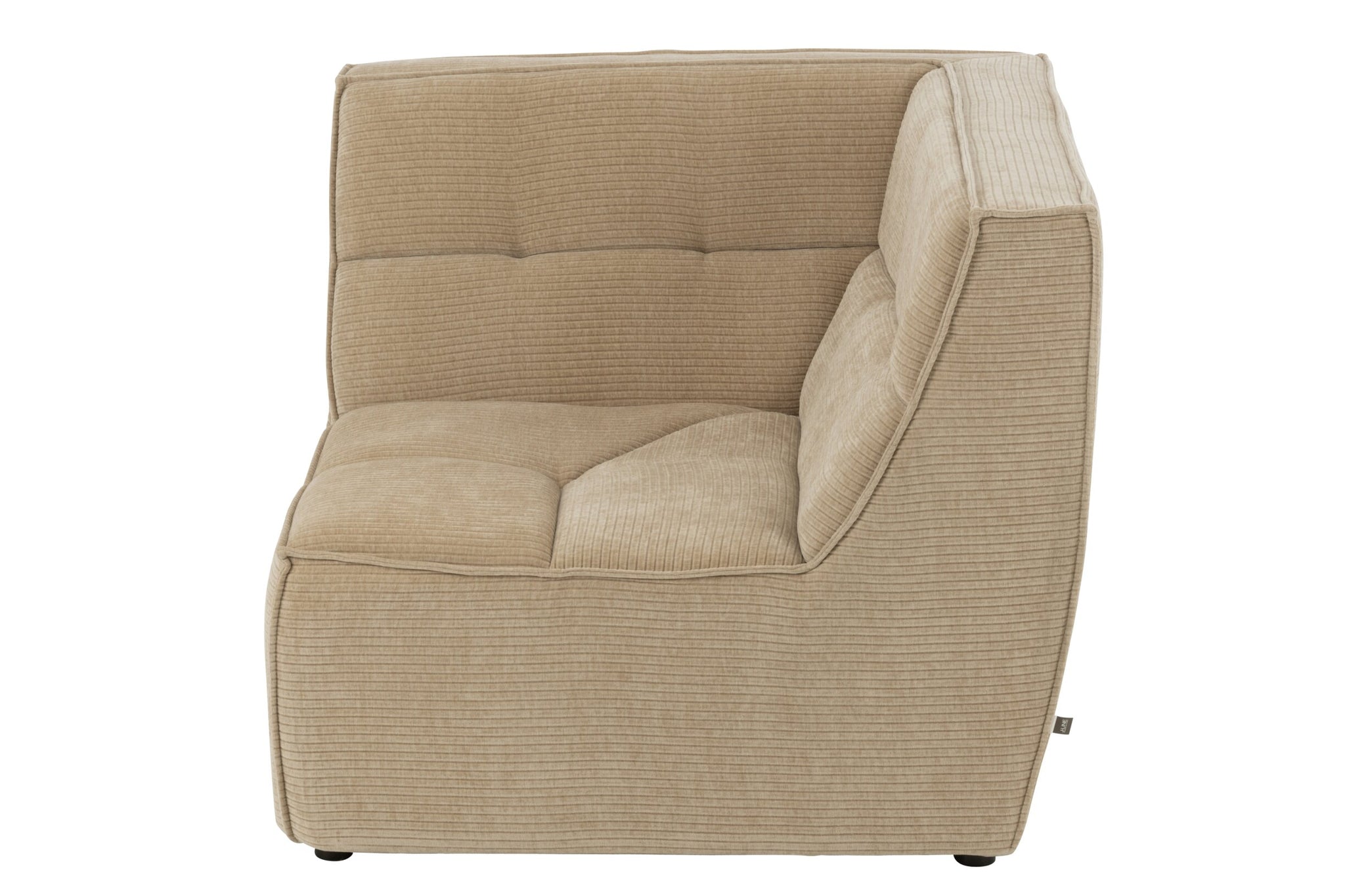 Sofa-Eckelement Gitter Pappelholz/Schaumstoff Dunkelbeige