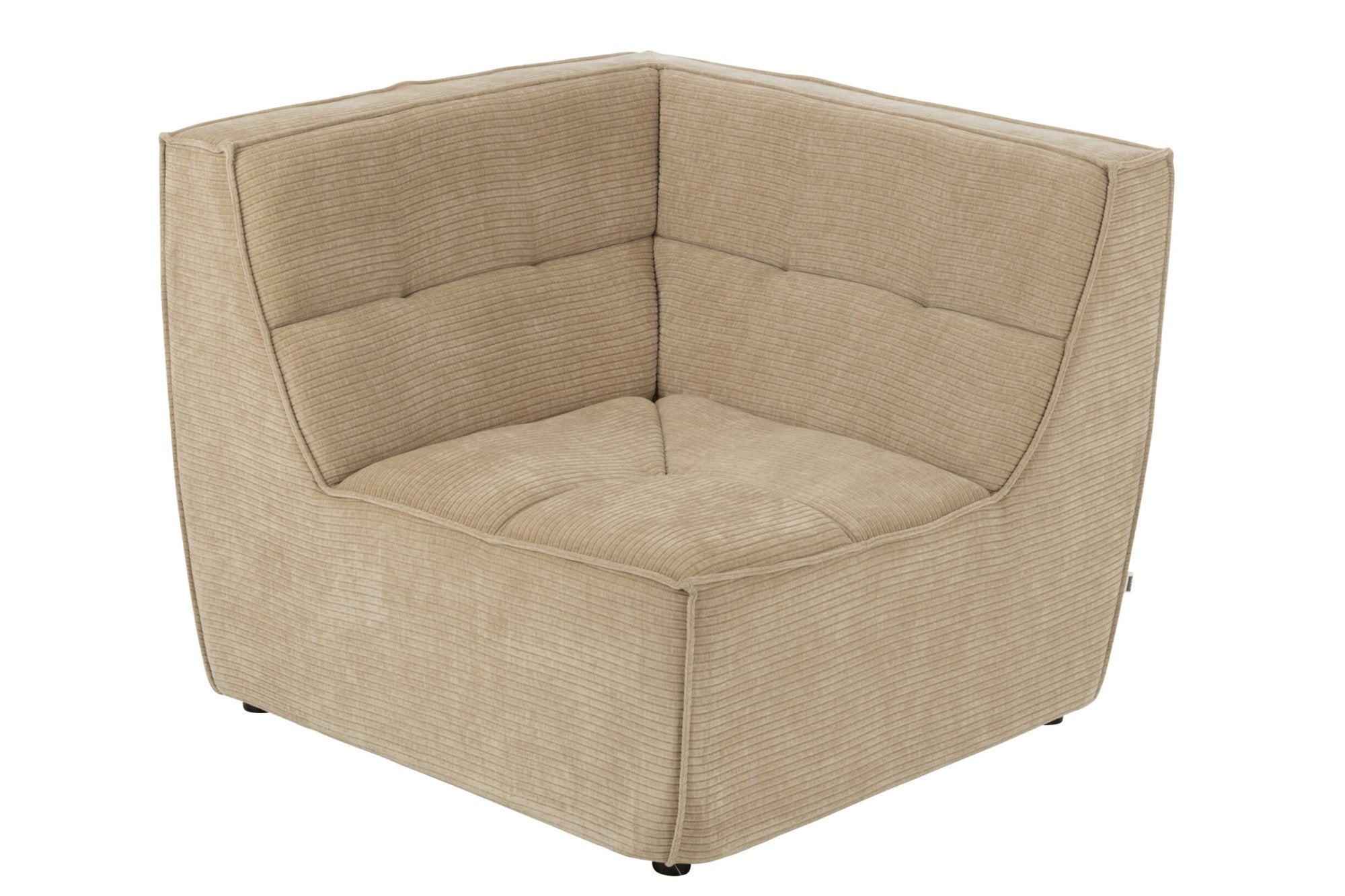 Sofa-Eckelement Gitter Pappelholz/Schaumstoff Dunkelbeige