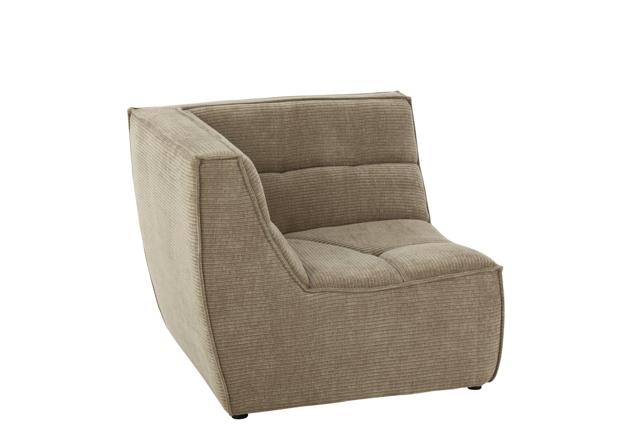Sofa Eckteil Gitter Pappelholz/Schaumstoff Dunkeltaupe