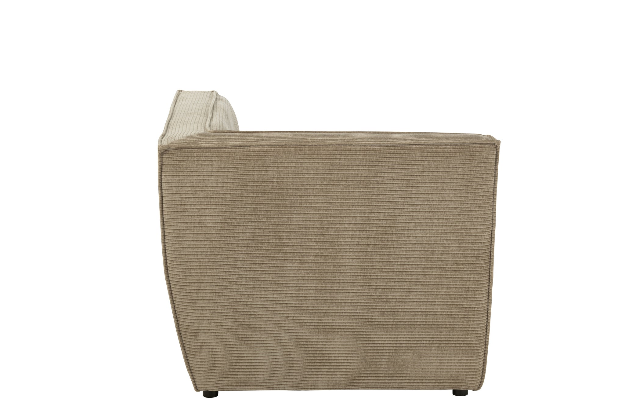 Sofa Corner Grid Poplar Wood/Foam Dark Taupe