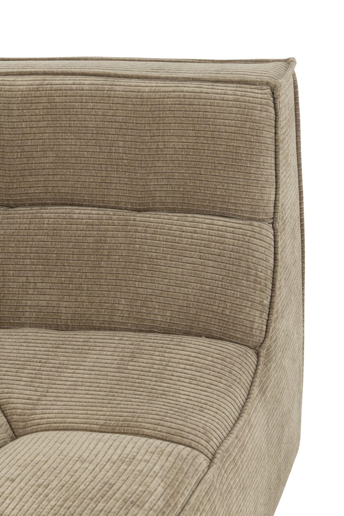 Sofa Eckteil Gitter Pappelholz/Schaumstoff Dunkeltaupe