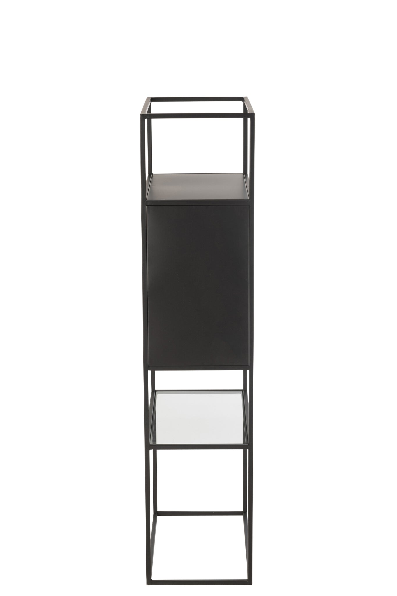 Shelf Rectangle Metal/Glass Black